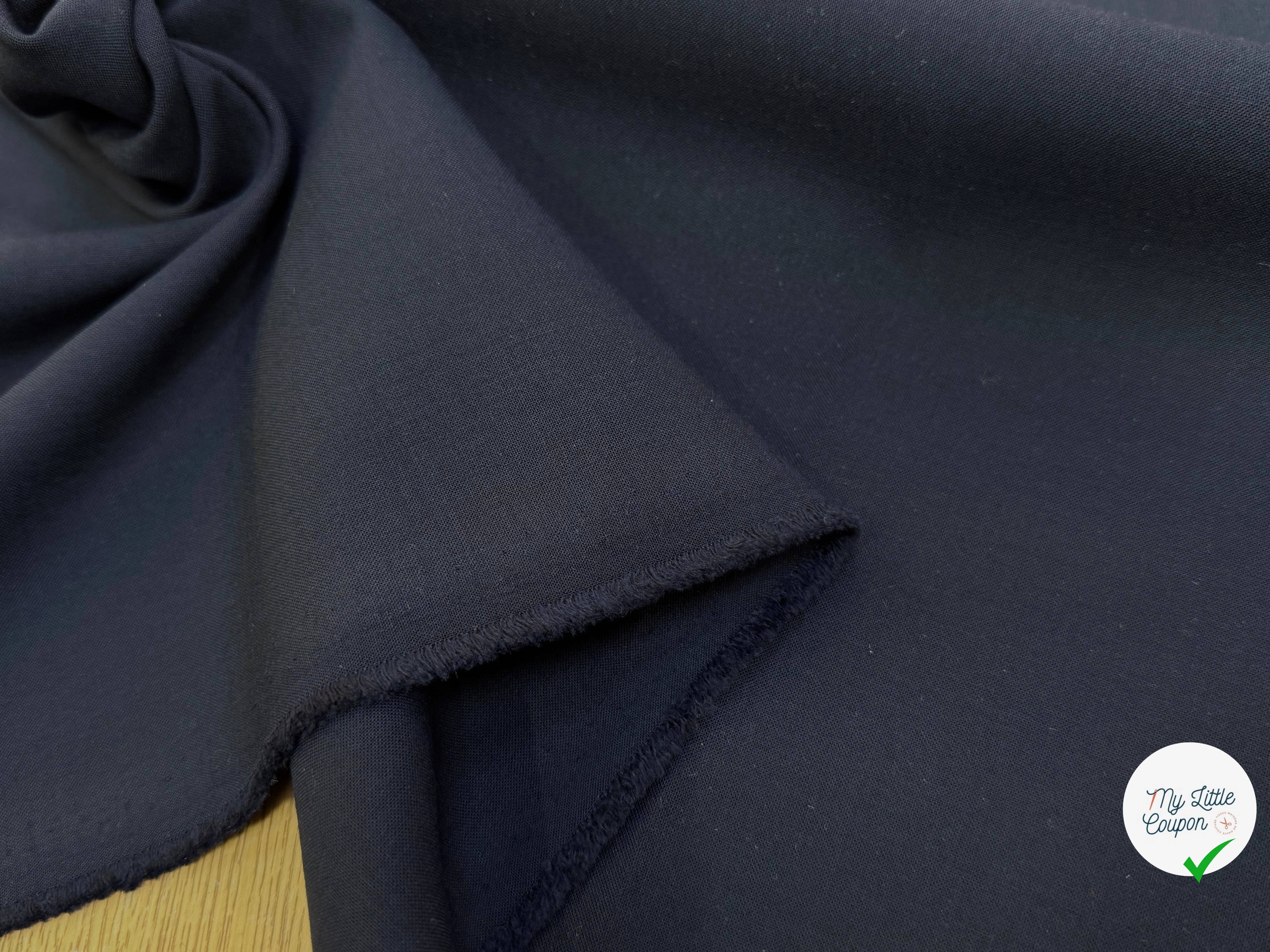GABARDINE DE LAINE BELLE TENUE ULTRA BEAU BLEU NUIT - My Little Coupon