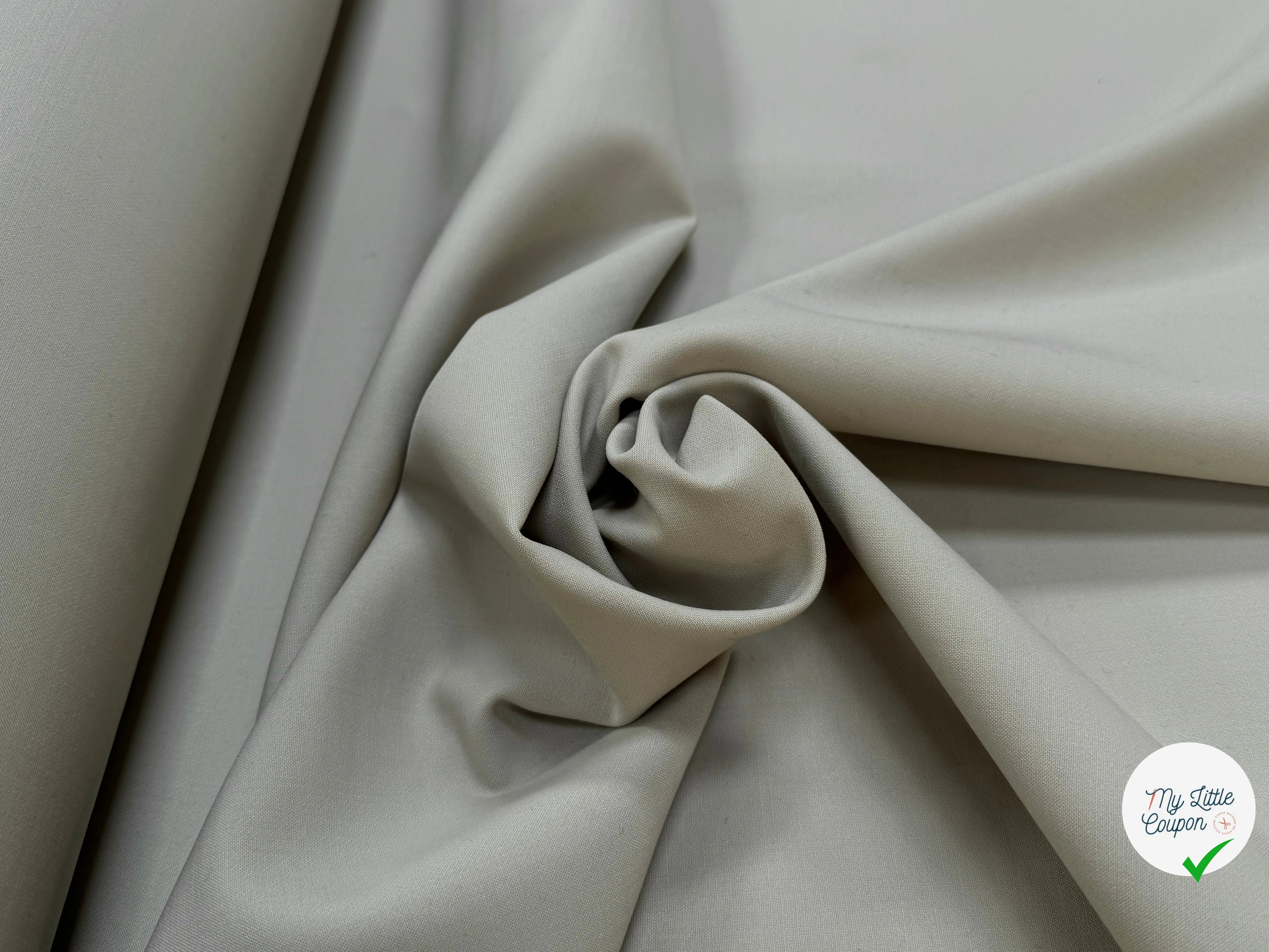 GABARDINE DE LAINE LOURDE ULTRA BELLE STRETCH TAUPE - My Little Coupon