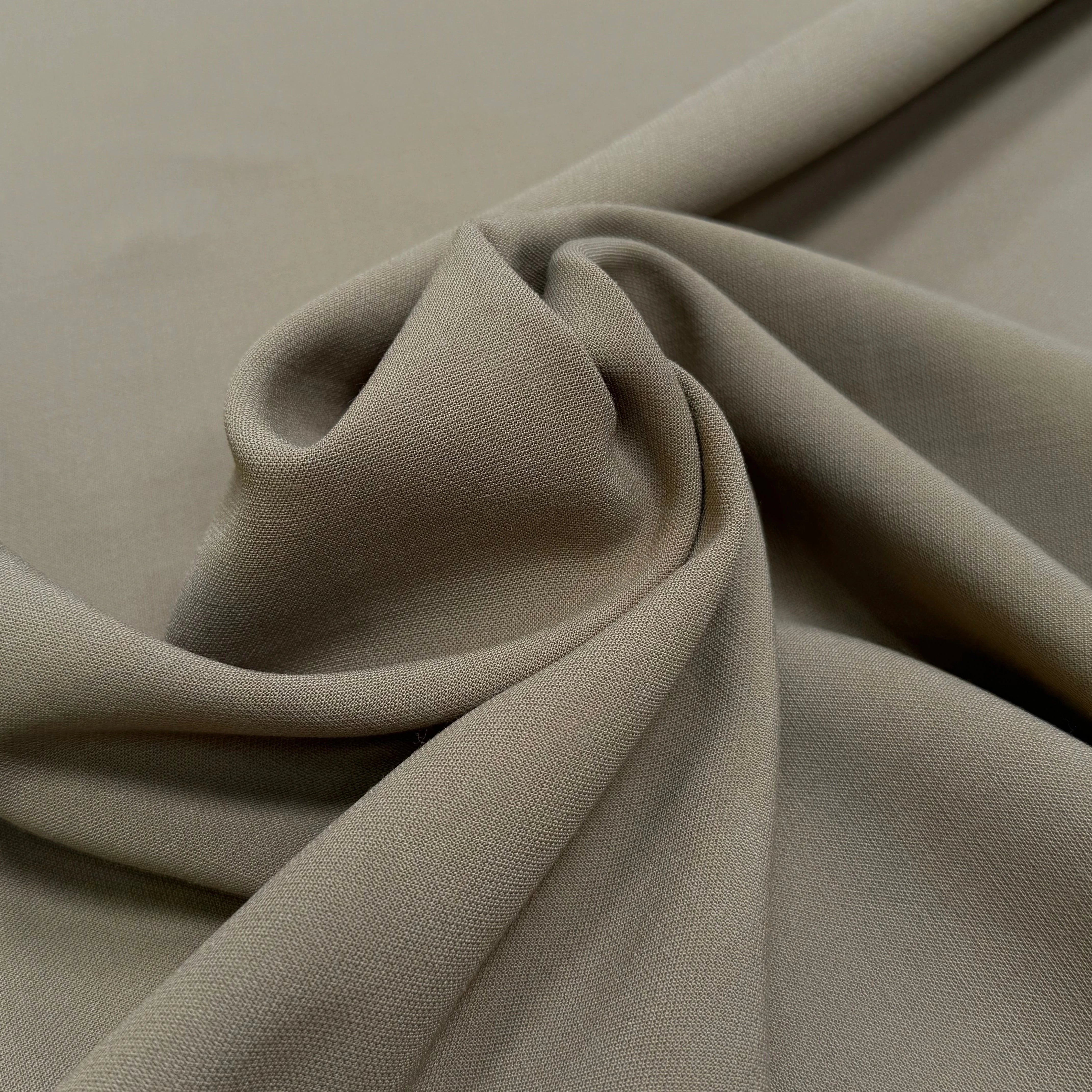 GABARDINE DE LAINE STRETCH TAUPE KAKI 80% LAINE TRÈS BELLE TENUE - My Little Coupon