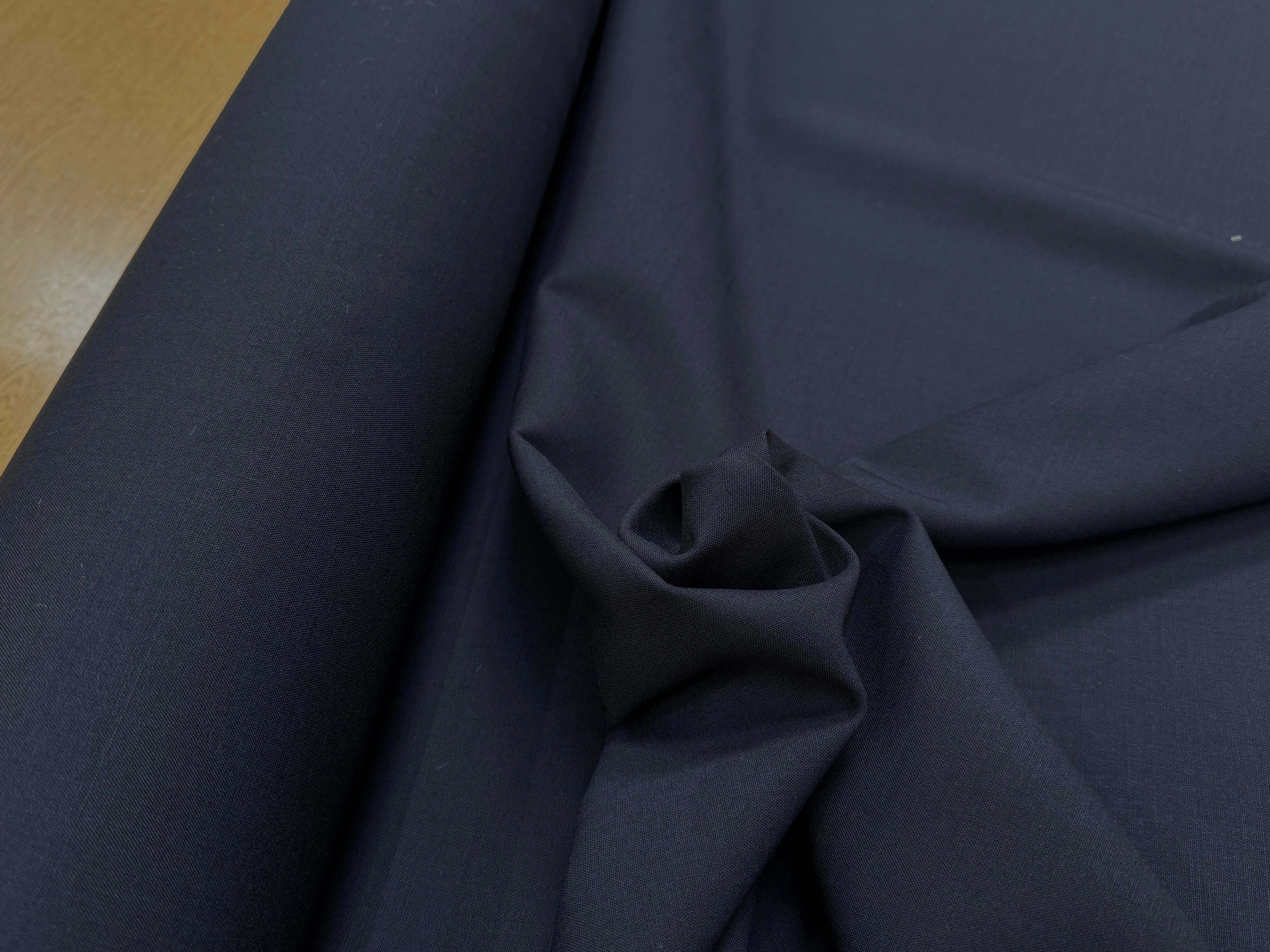 GABARDINE DE LAINE STRETCH TRÈS BELLE TENUE BLEU MARINE - My Little Coupon