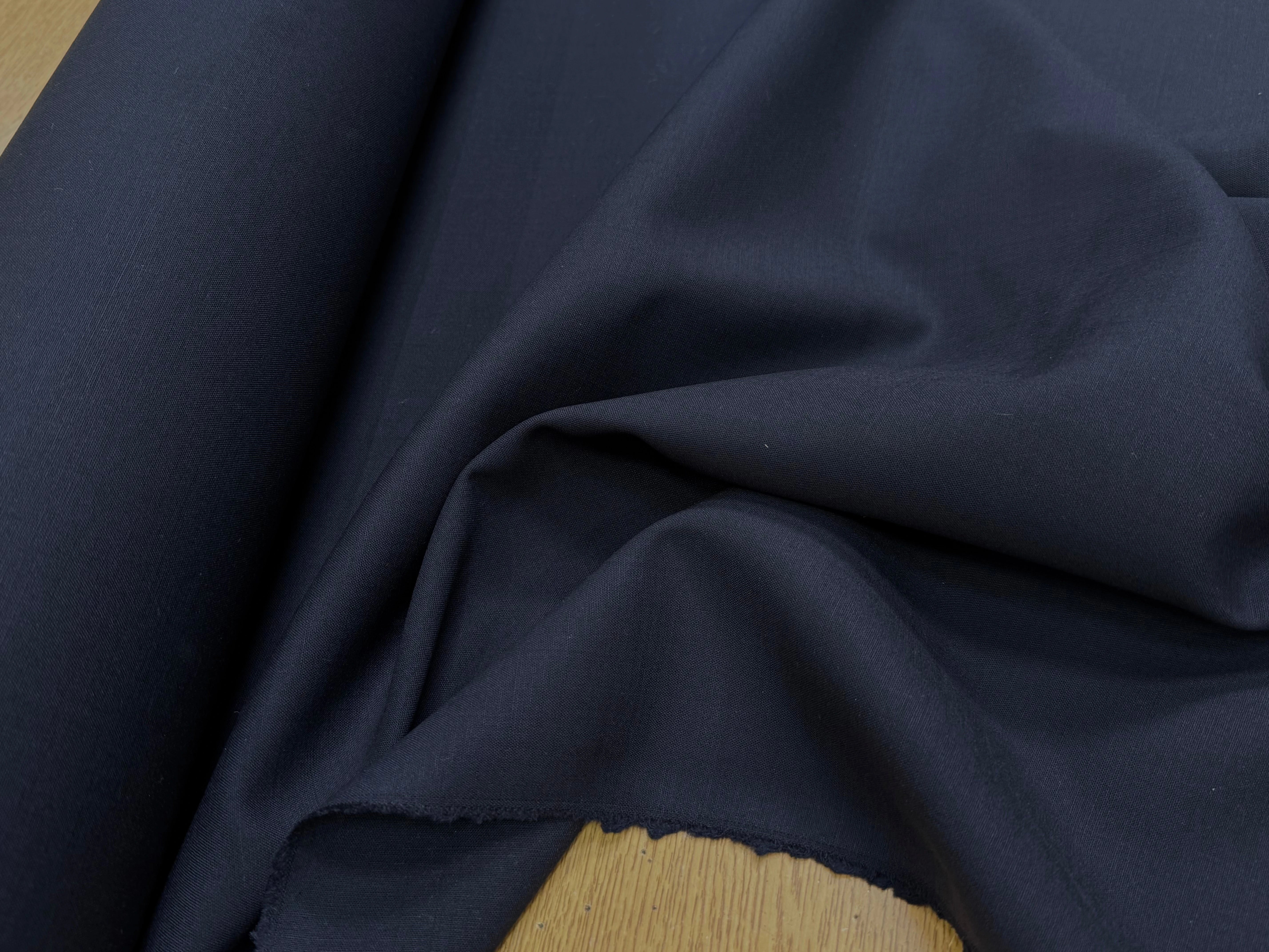 GABARDINE DE LAINE STRETCH TRÈS BELLE TENUE BLEU MARINE - My Little Coupon
