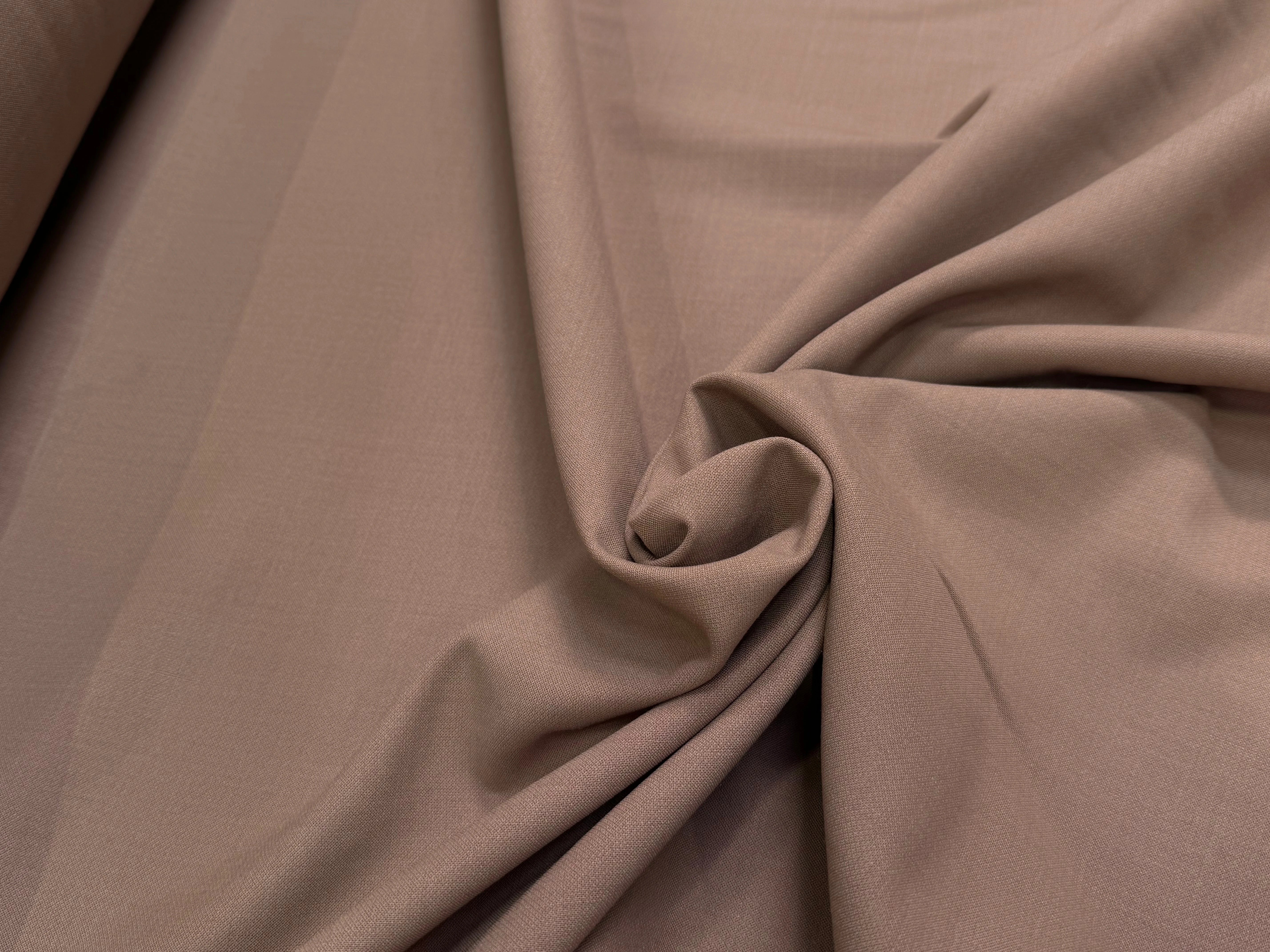 GABARDINE DE LAINE STRETCH TRÈS BELLE TENUE CAPUCCINO - My Little Coupon