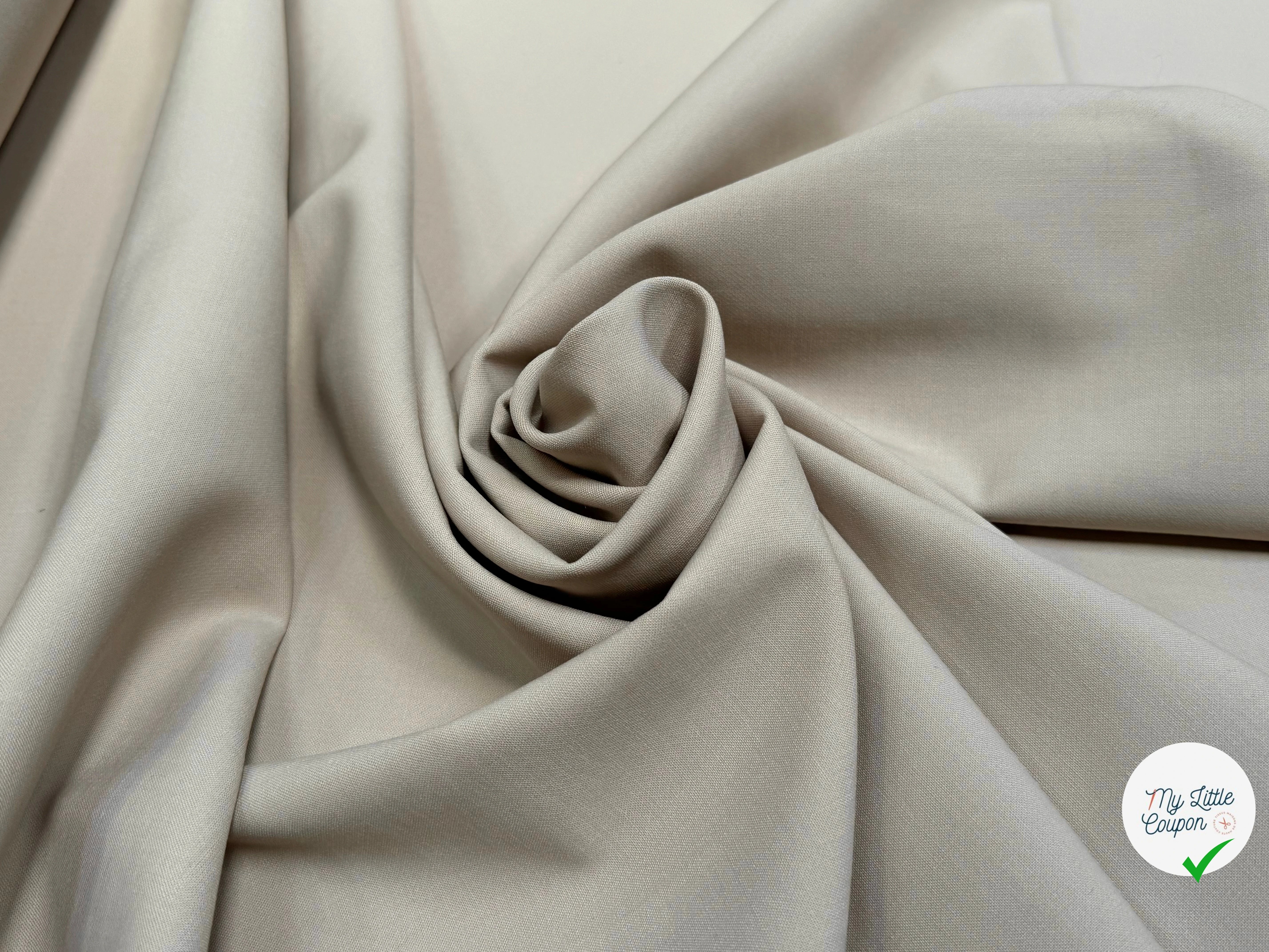 GABARDINE DE LAINE ULTRA BEAU TRÈS BELLE TENUE BEIGE PASTEL - My Little Coupon