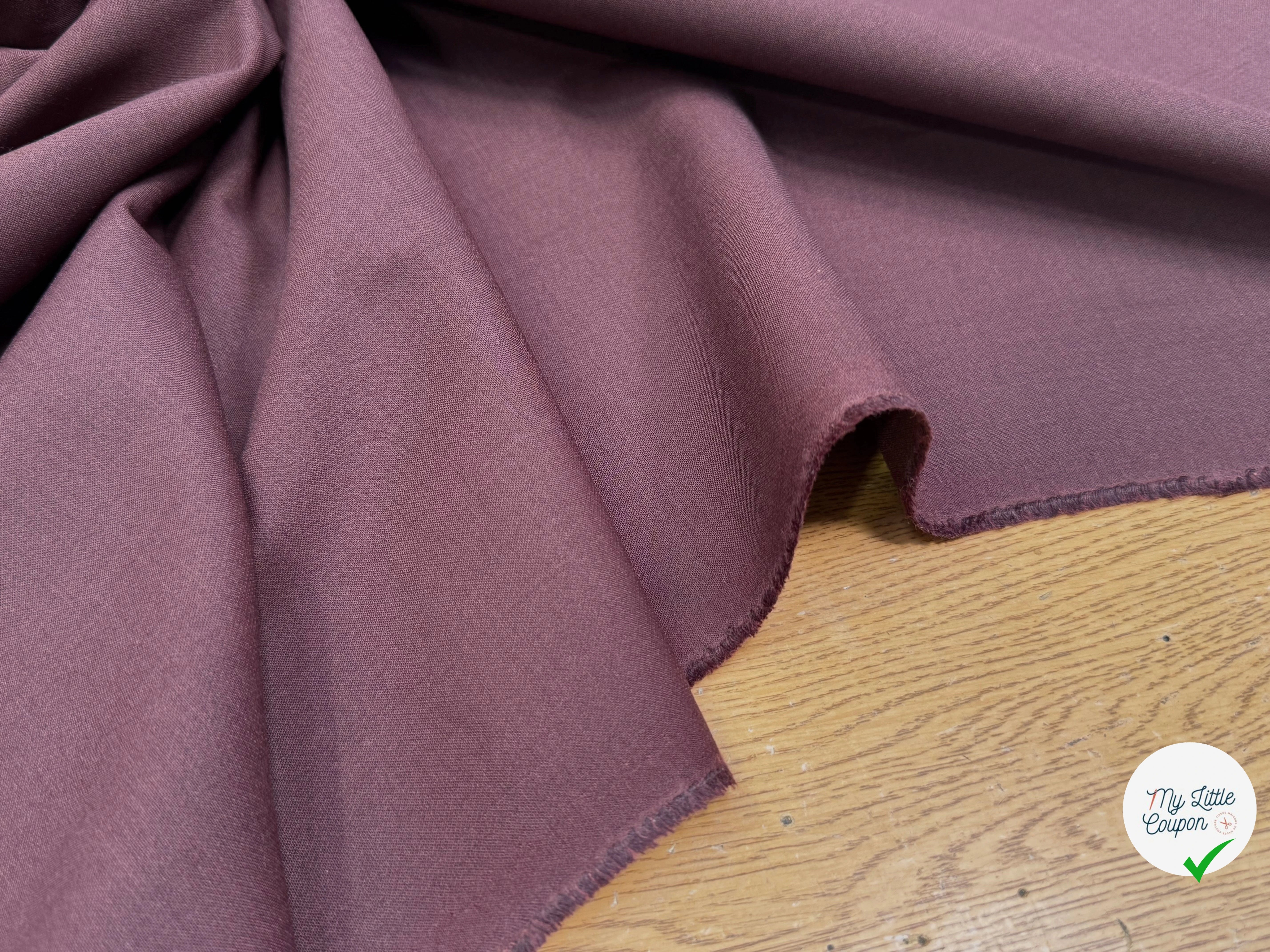 GABARDINE DE LAINE ULTRA BEAU TRÈS BELLE TENUE CHOCO BORDEAUX - My Little Coupon