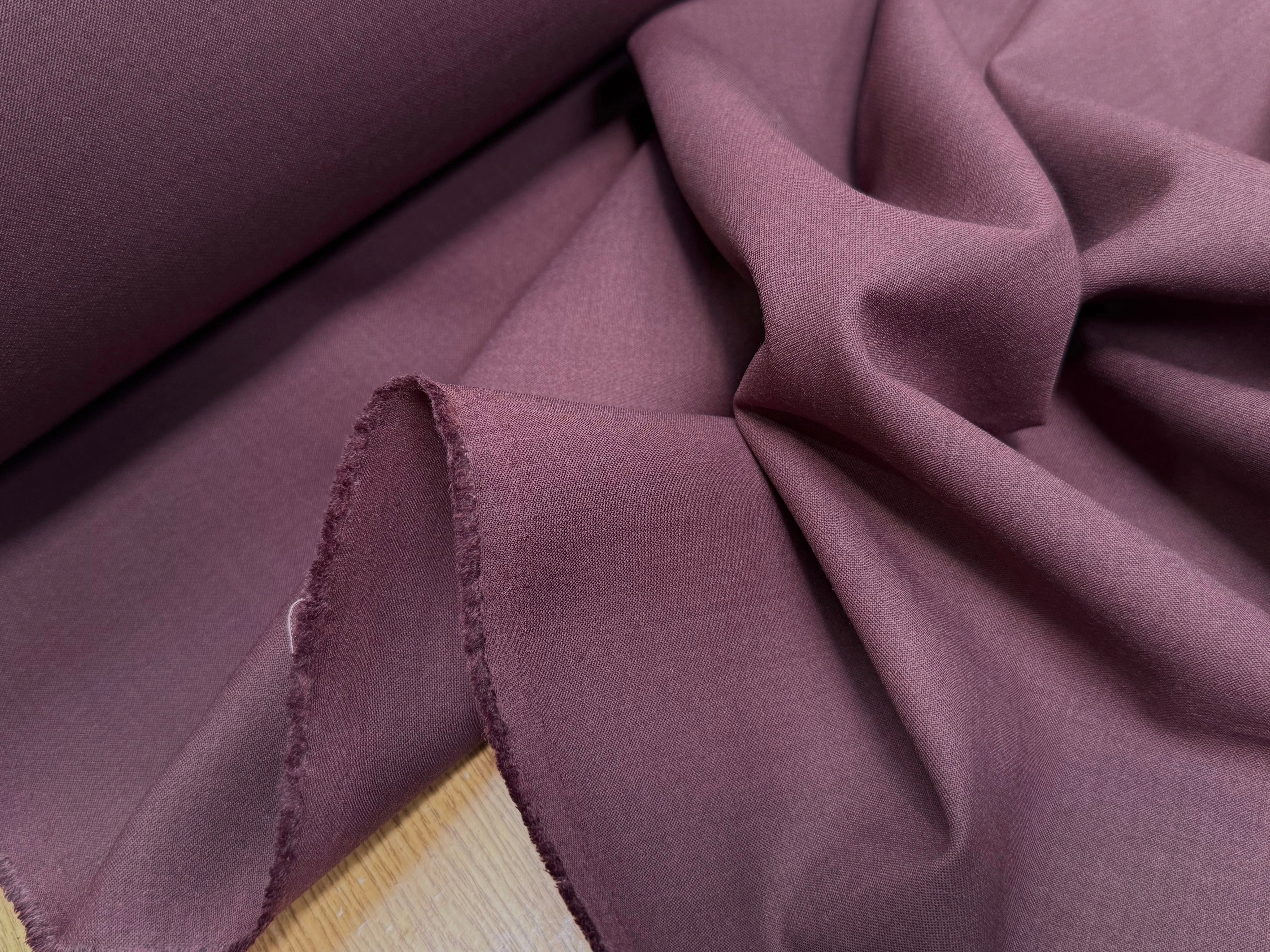 GABARDINE DE LAINE ULTRA BEAU TRÈS BELLE TENUE CHOCO BORDEAUX - My Little Coupon