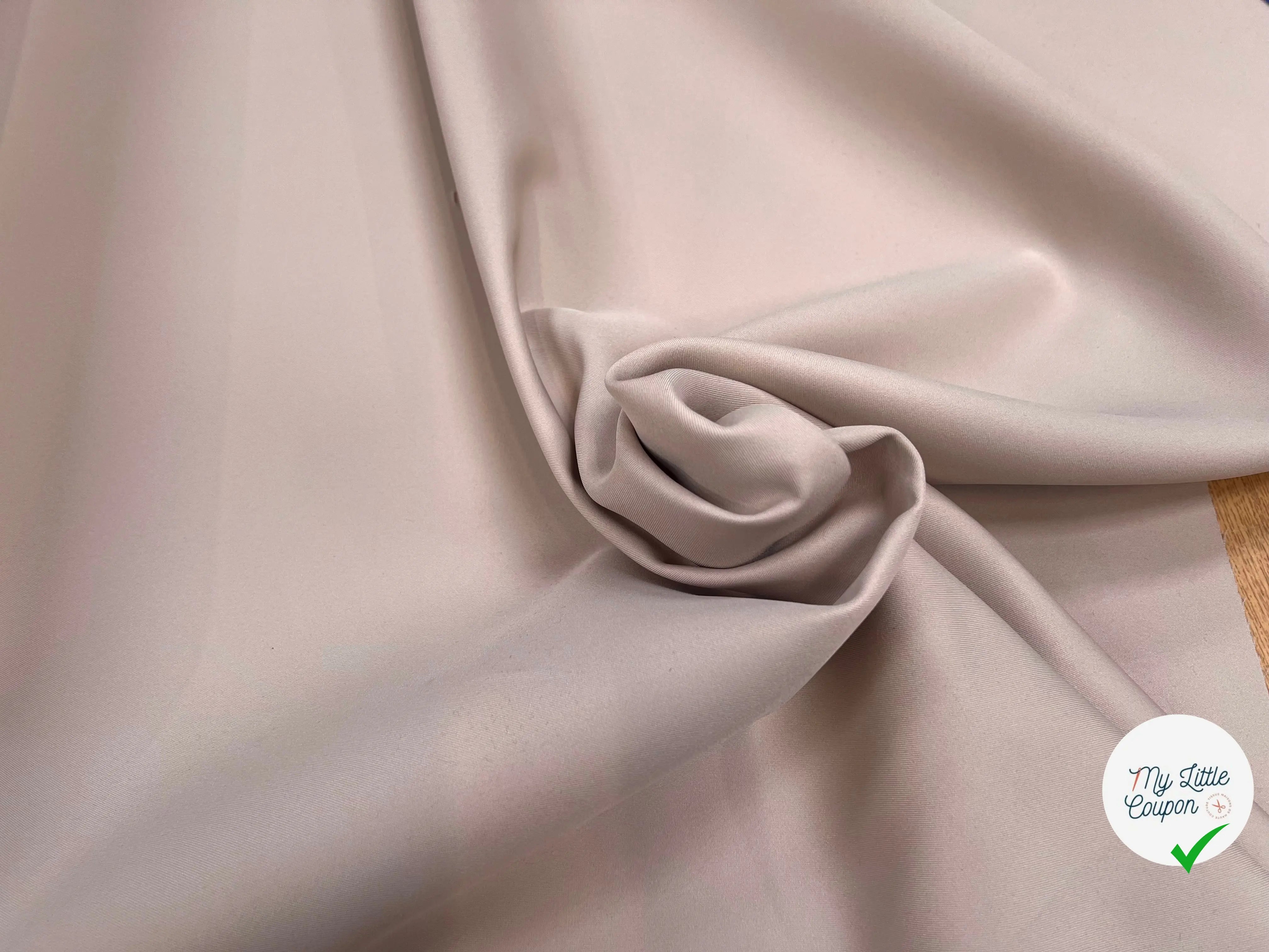 GABARDINE DOUBLE ETOFFE BEIGE SAND JAPON - My Little Coupon