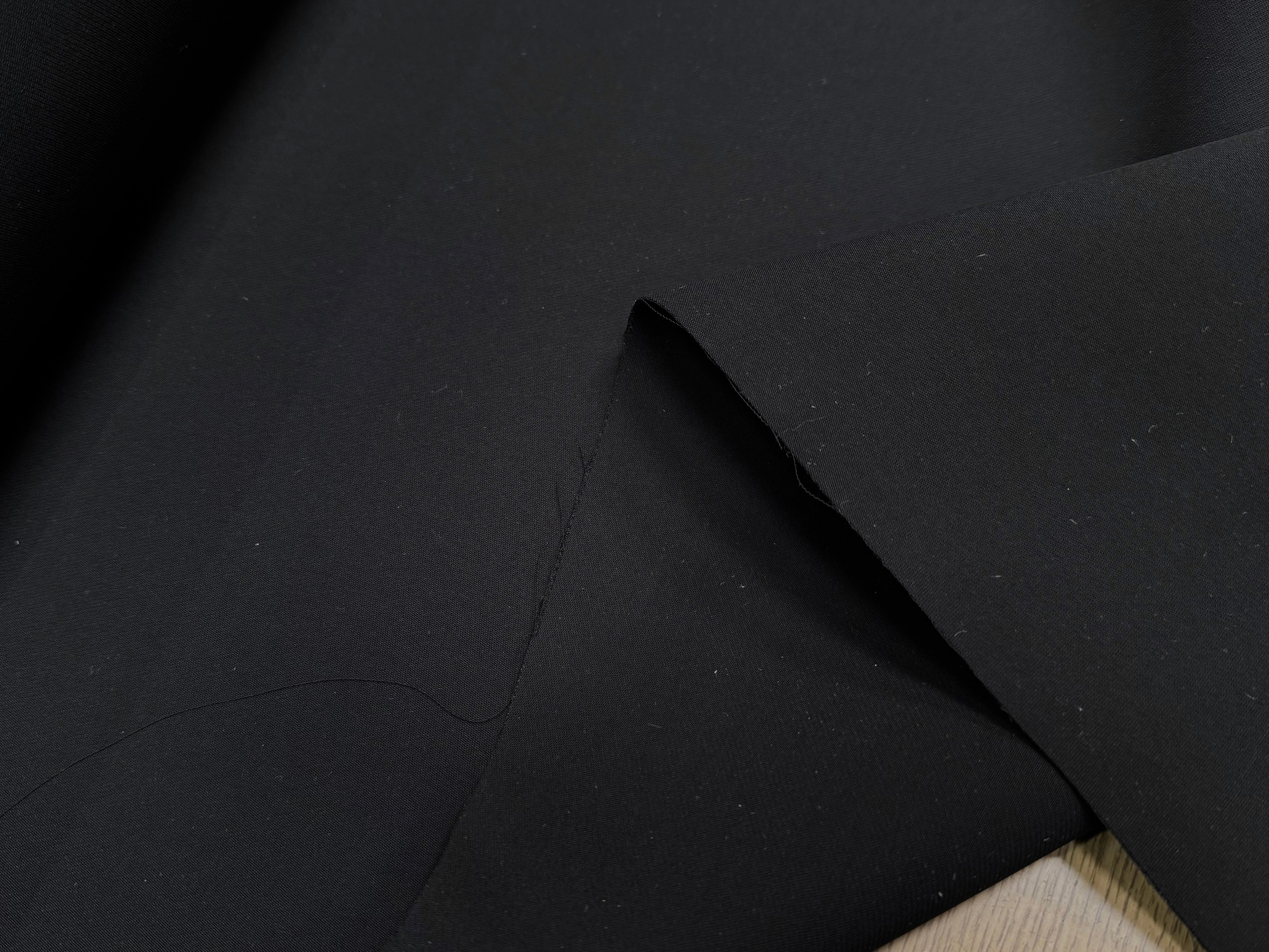 GABARDINE DOUBLE ETOFFE NOIR - My Little Coupon
