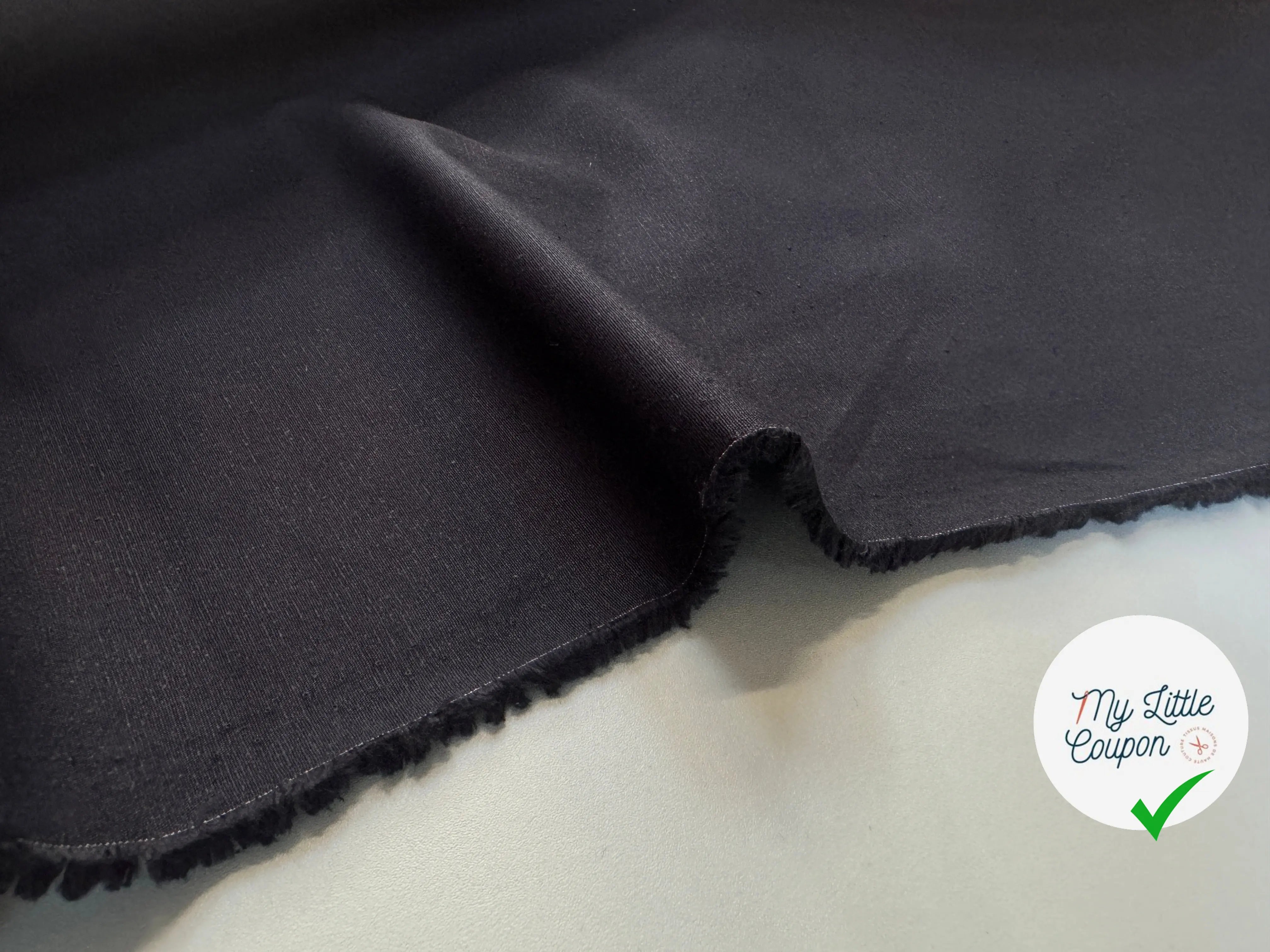 GABARDINE FINE DE COTON LÉGÈREMENT TEXTURÉE - My Little Coupon