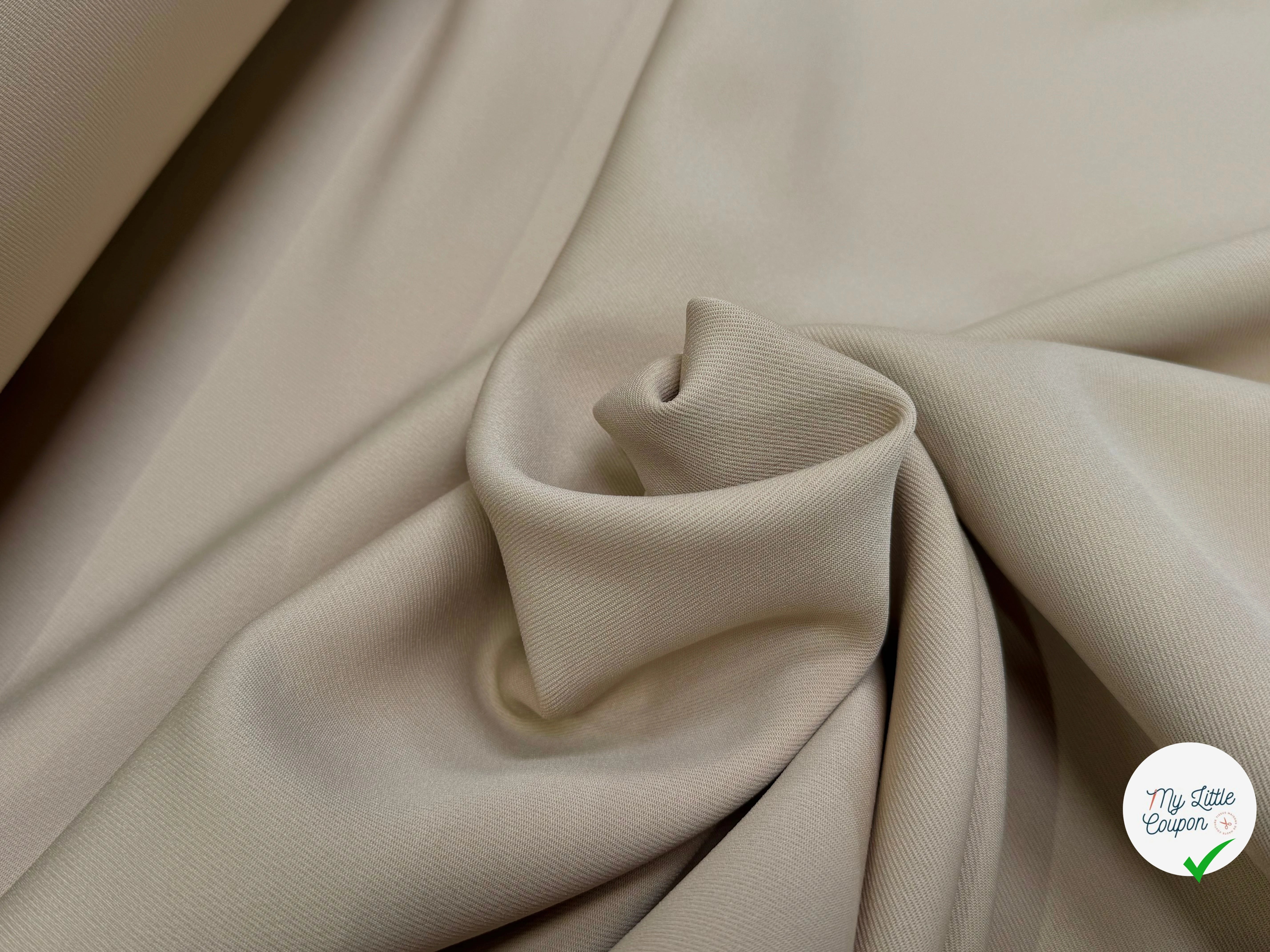 GABARDINE JAPAN BEIGE QUALITÉ COUTURE - My Little Coupon