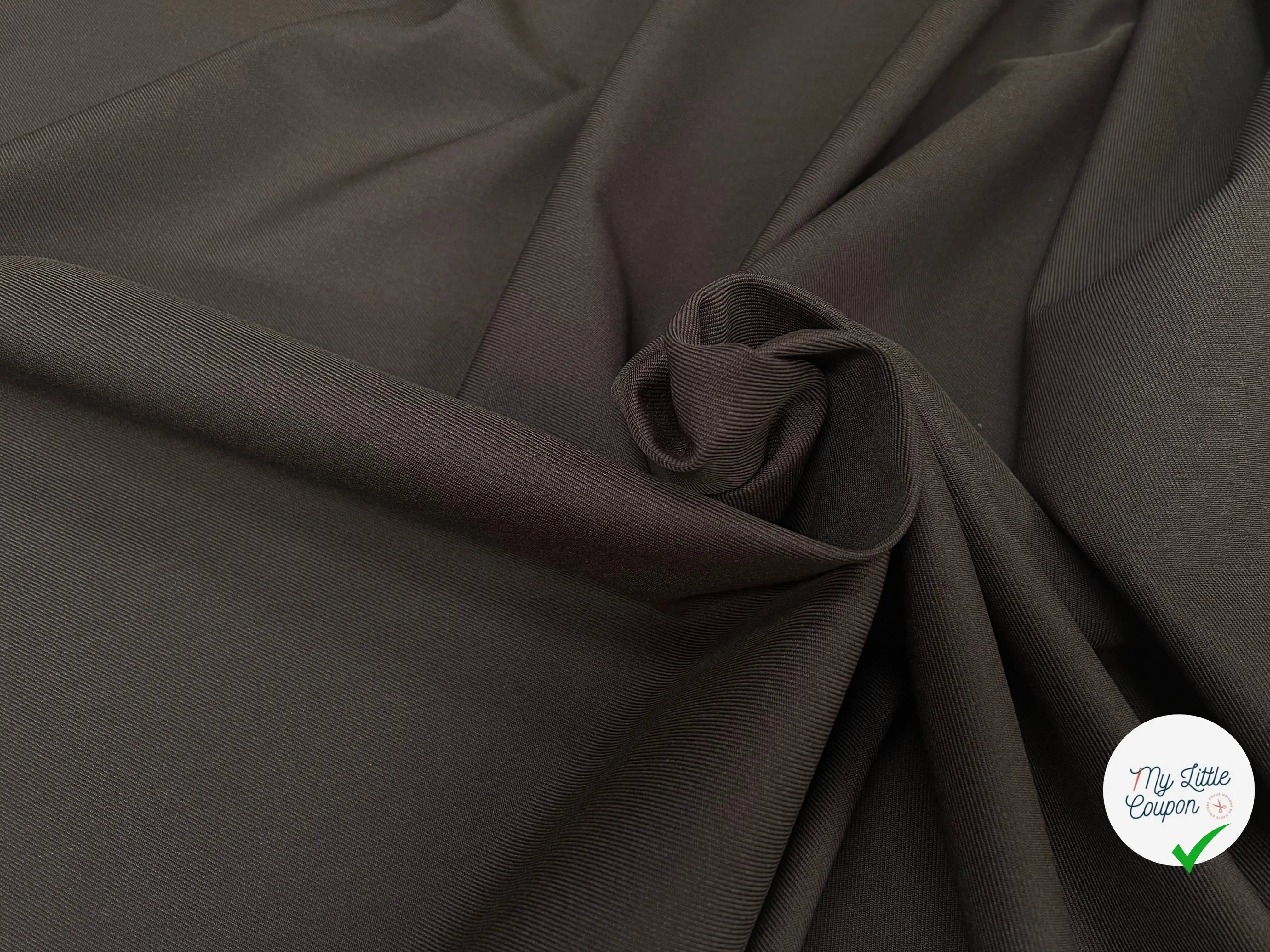 GABARDINE LAINE MÉLANGÉE KHAKI 56% LAINE VIERGE - My Little Coupon