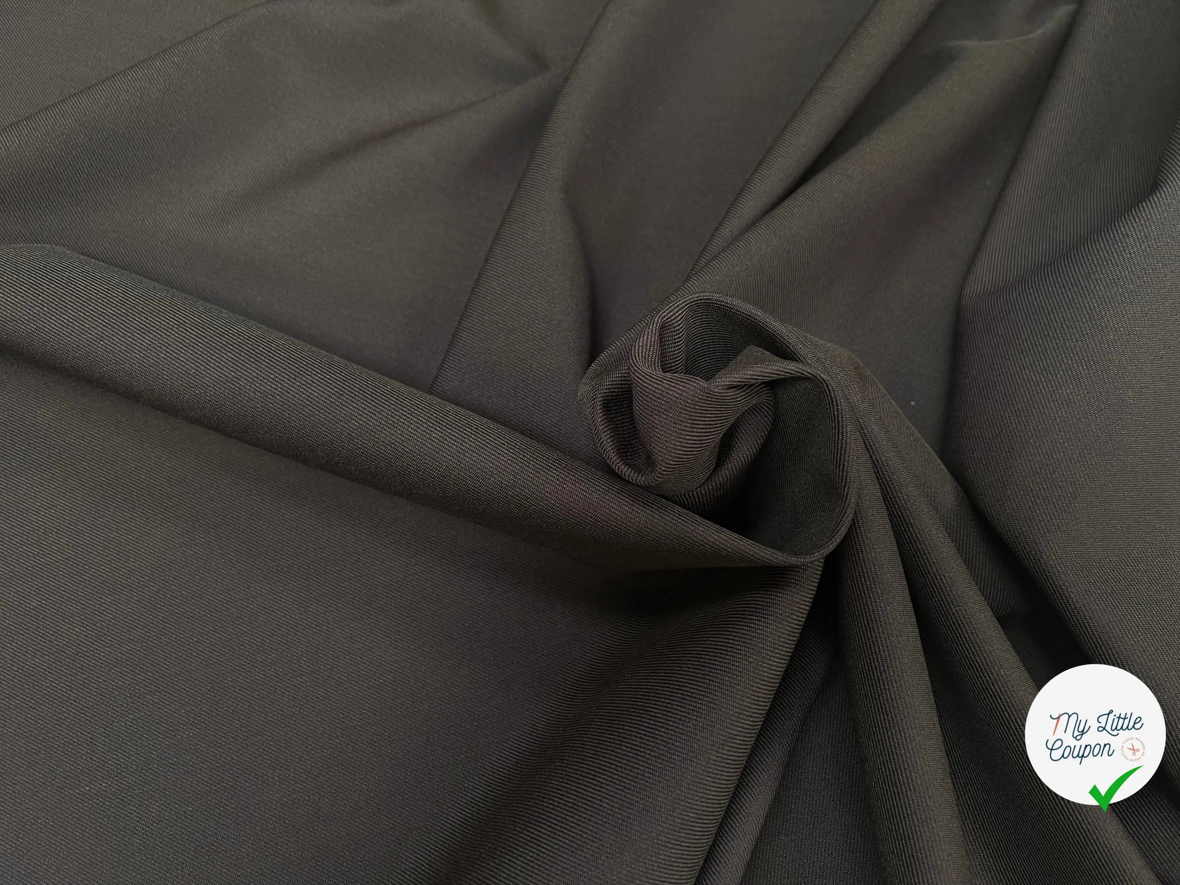 GABARDINE LAINE MÉLANGÉE KHAKI 56% LAINE VIERGE - My Little Coupon