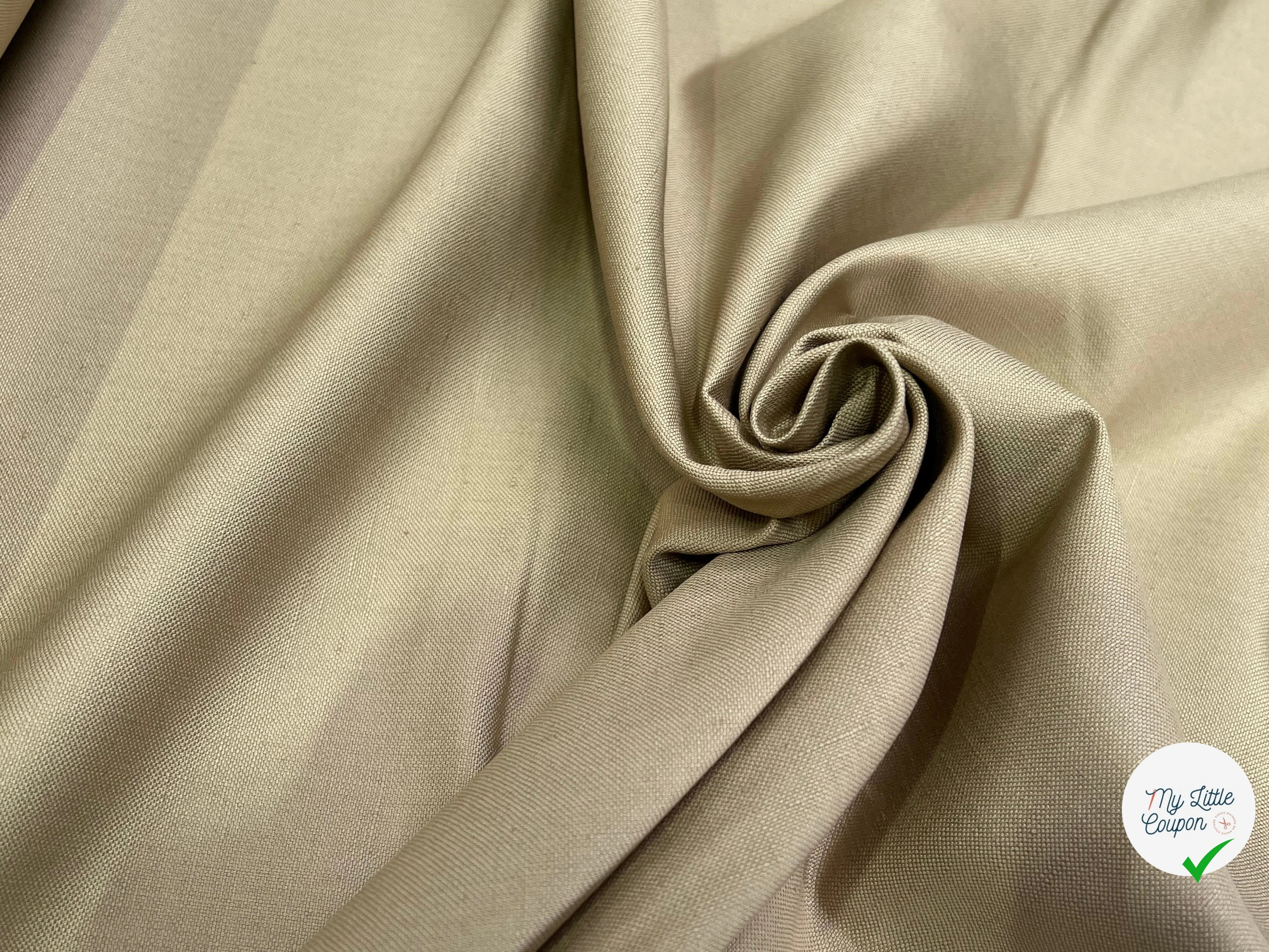 GABARDINE LOURDE BELLE TENUE BEIGE FONCÉ 100% COTON 150CM - My Little Coupon