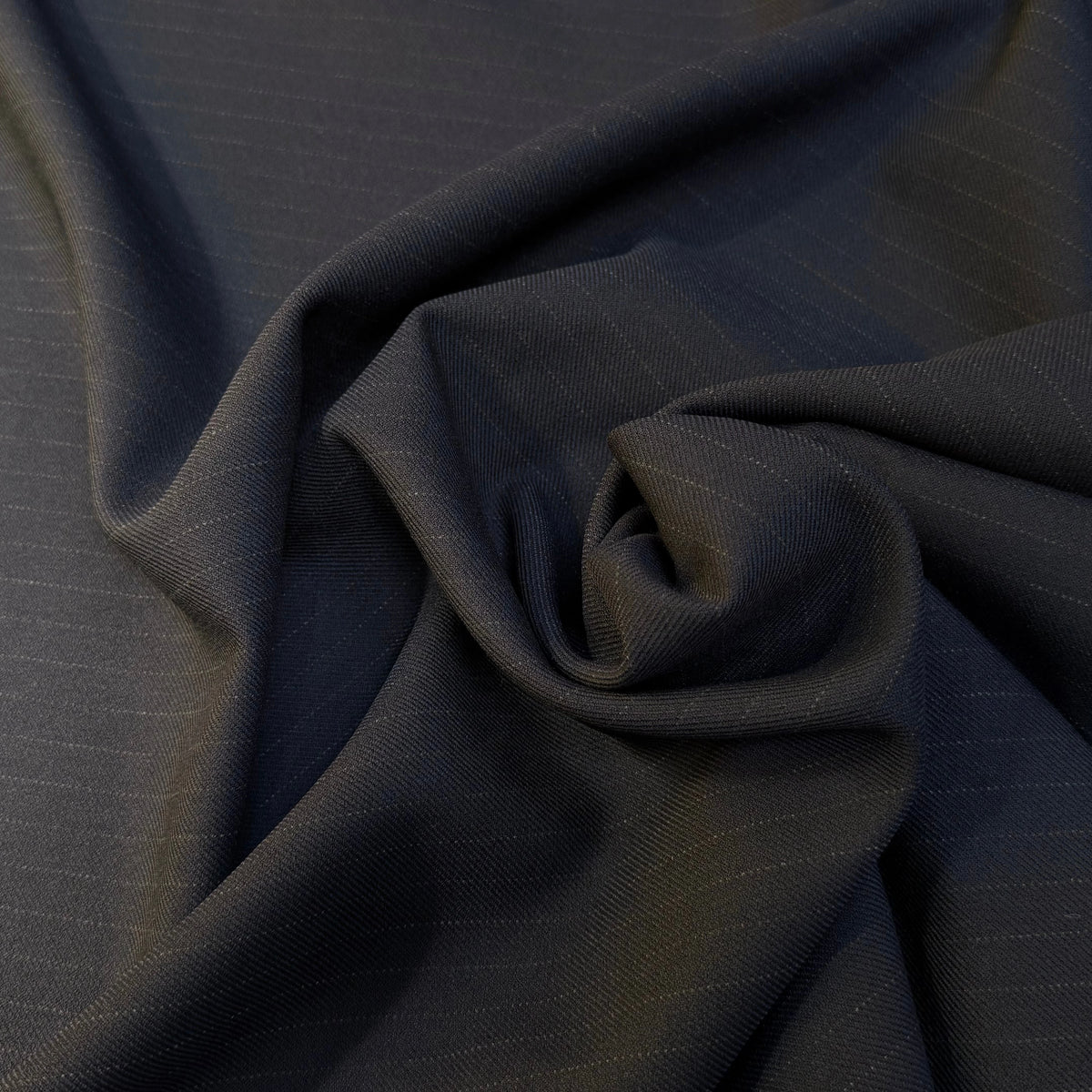 GABARDINE LOURDE JAPAN À RAYURES TENUE IMPÉCABLE MARINE STRETCH - My Little Coupon
