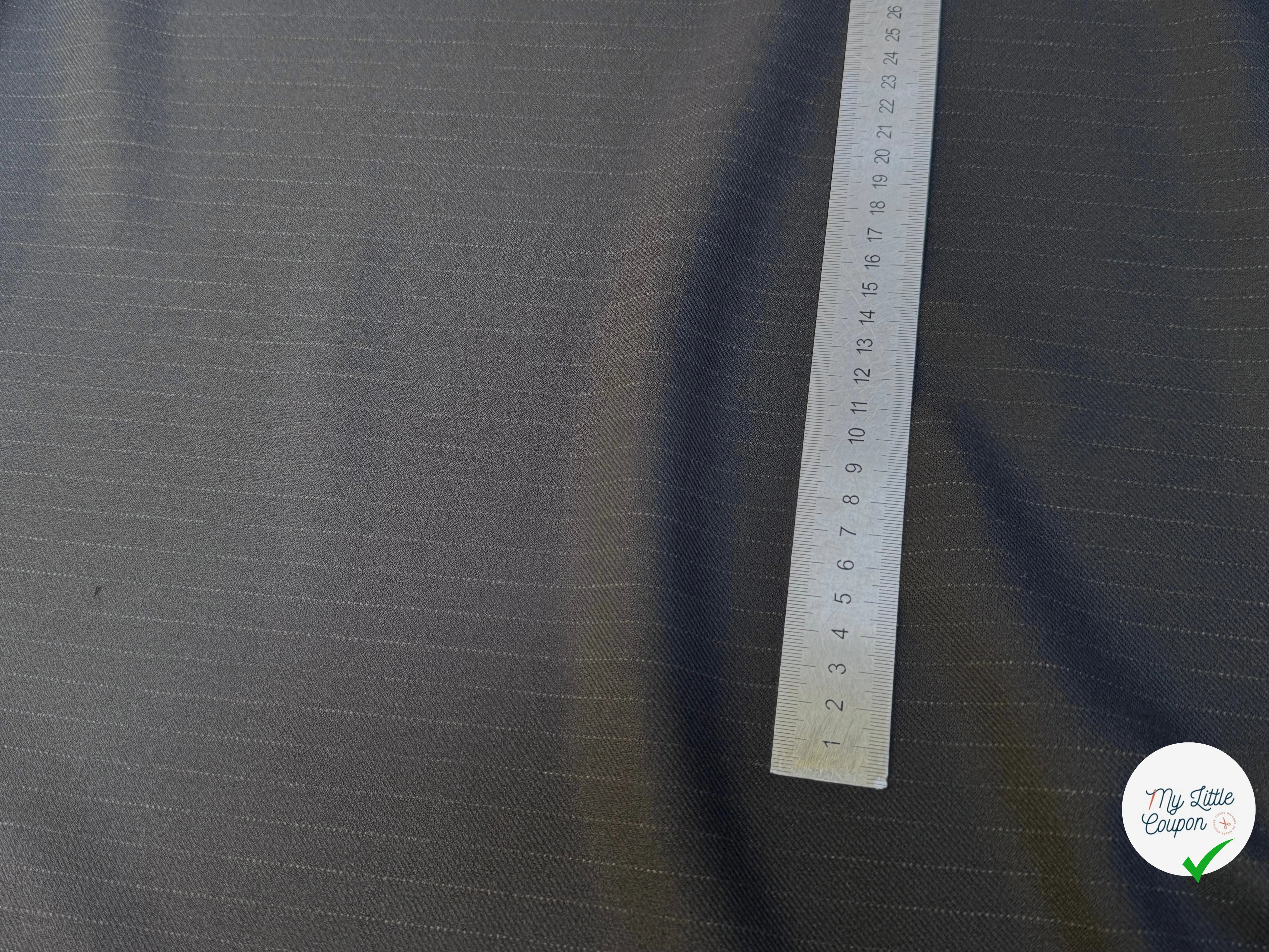 GABARDINE LOURDE JAPAN À RAYURES TENUE IMPÉCABLE MARINE STRETCH - My Little Coupon