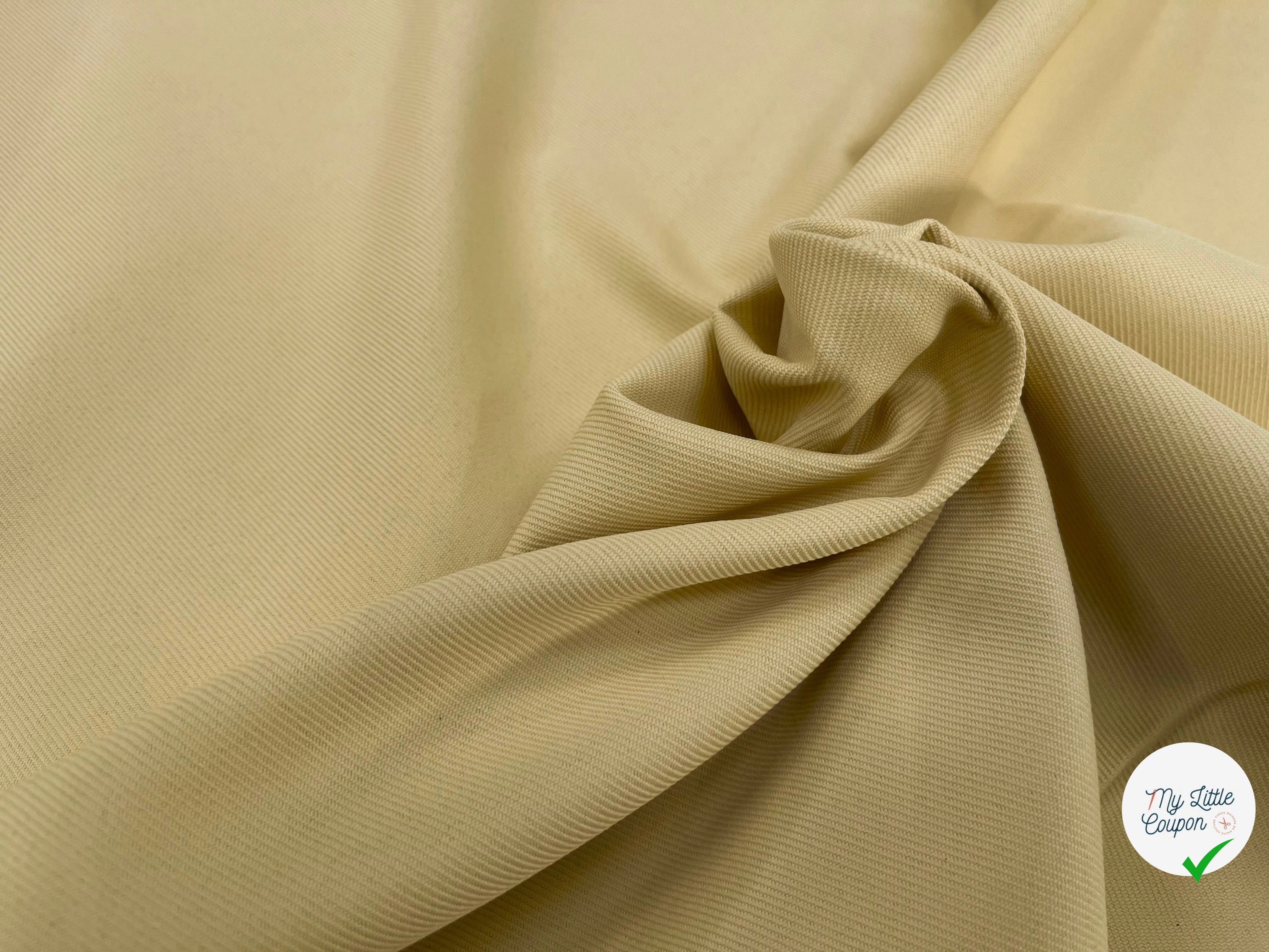 GABARDINE LOURDE STRIÉE BUTTER MILK JAPAN - My Little Coupon