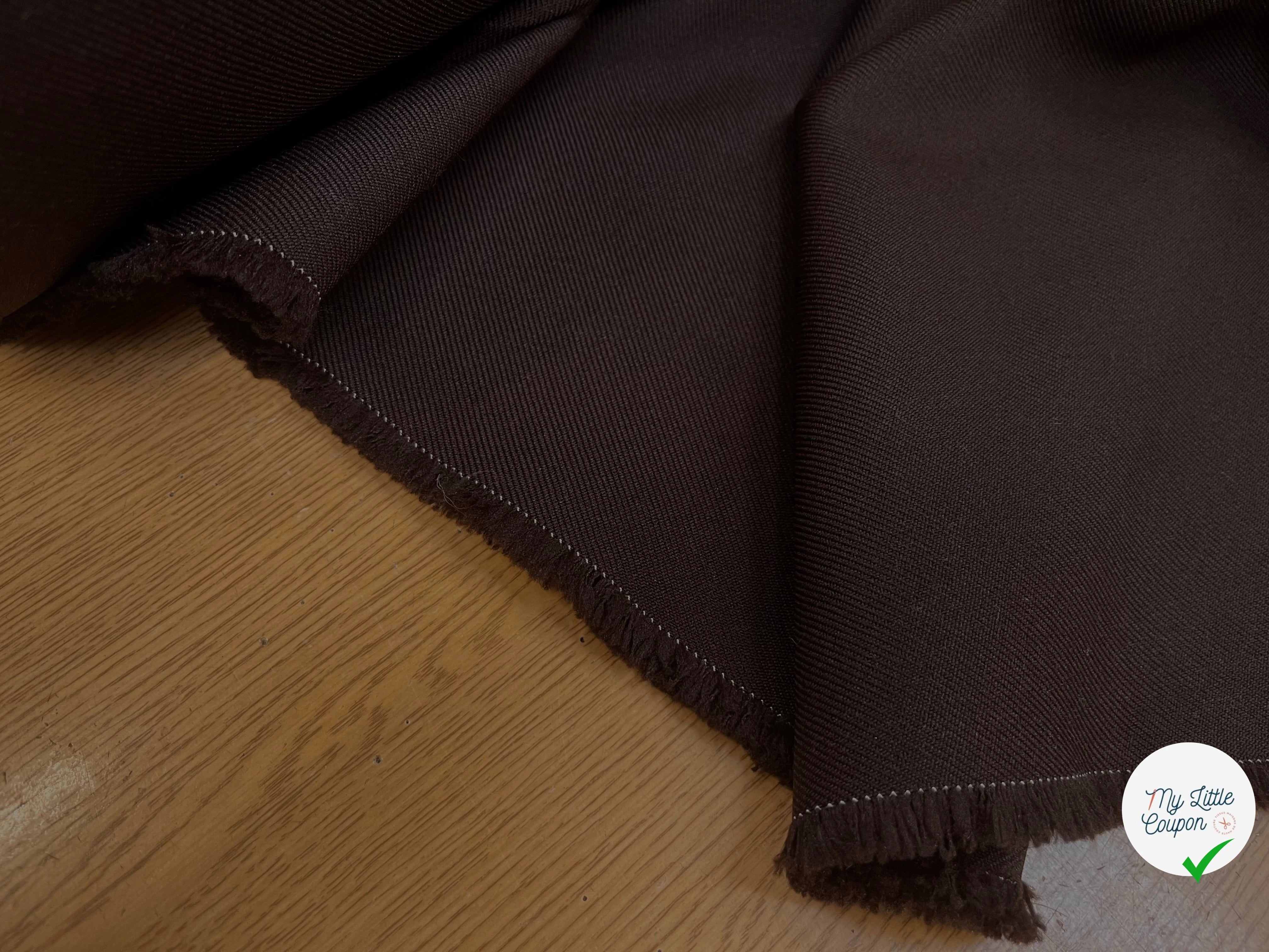 GABARDINE LOURDE STRIÉE CHOCOLAT 1983 JAPAN - My Little Coupon