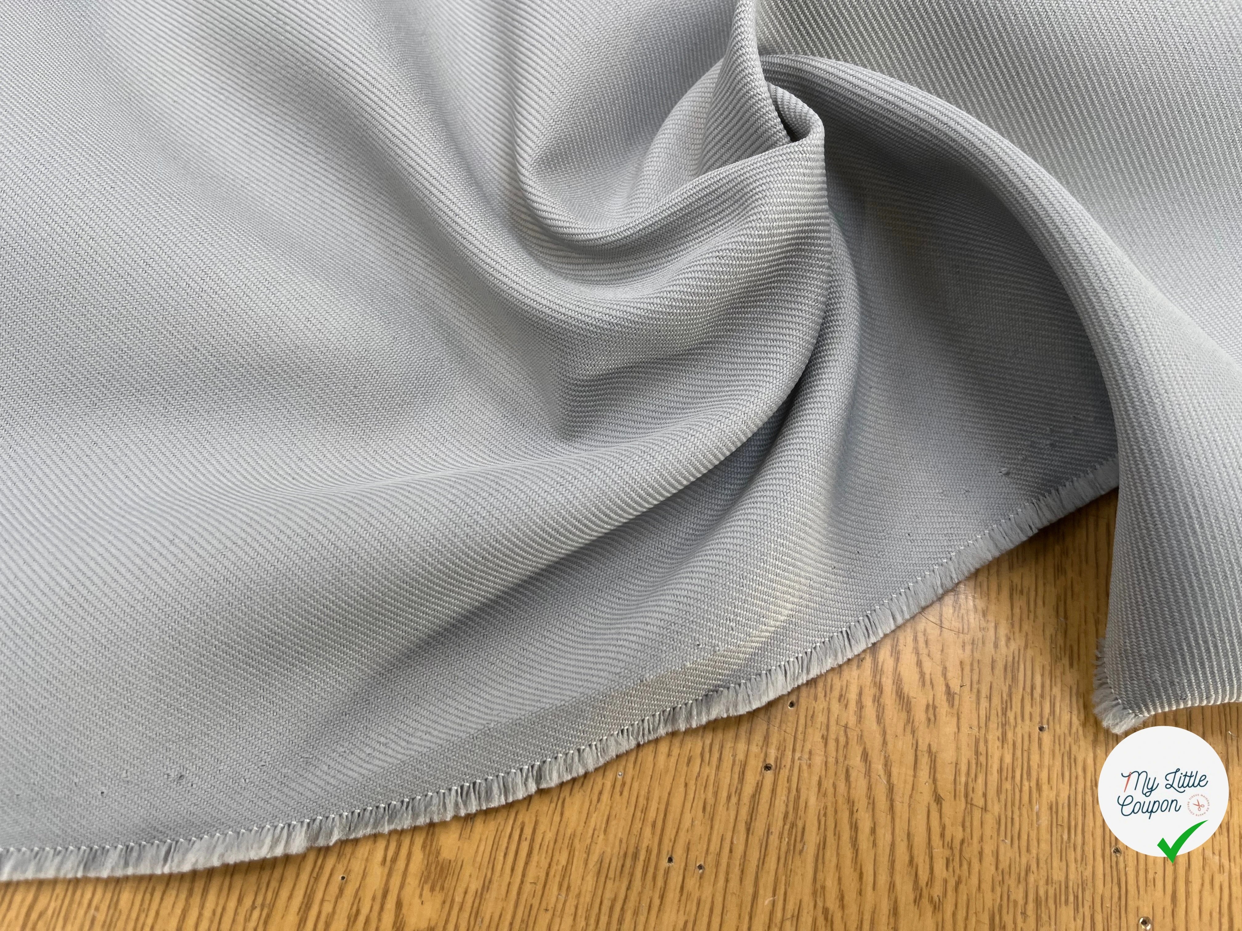 GABARDINE LOURDE STRIÉE GRIS JAPAN - My Little Coupon
