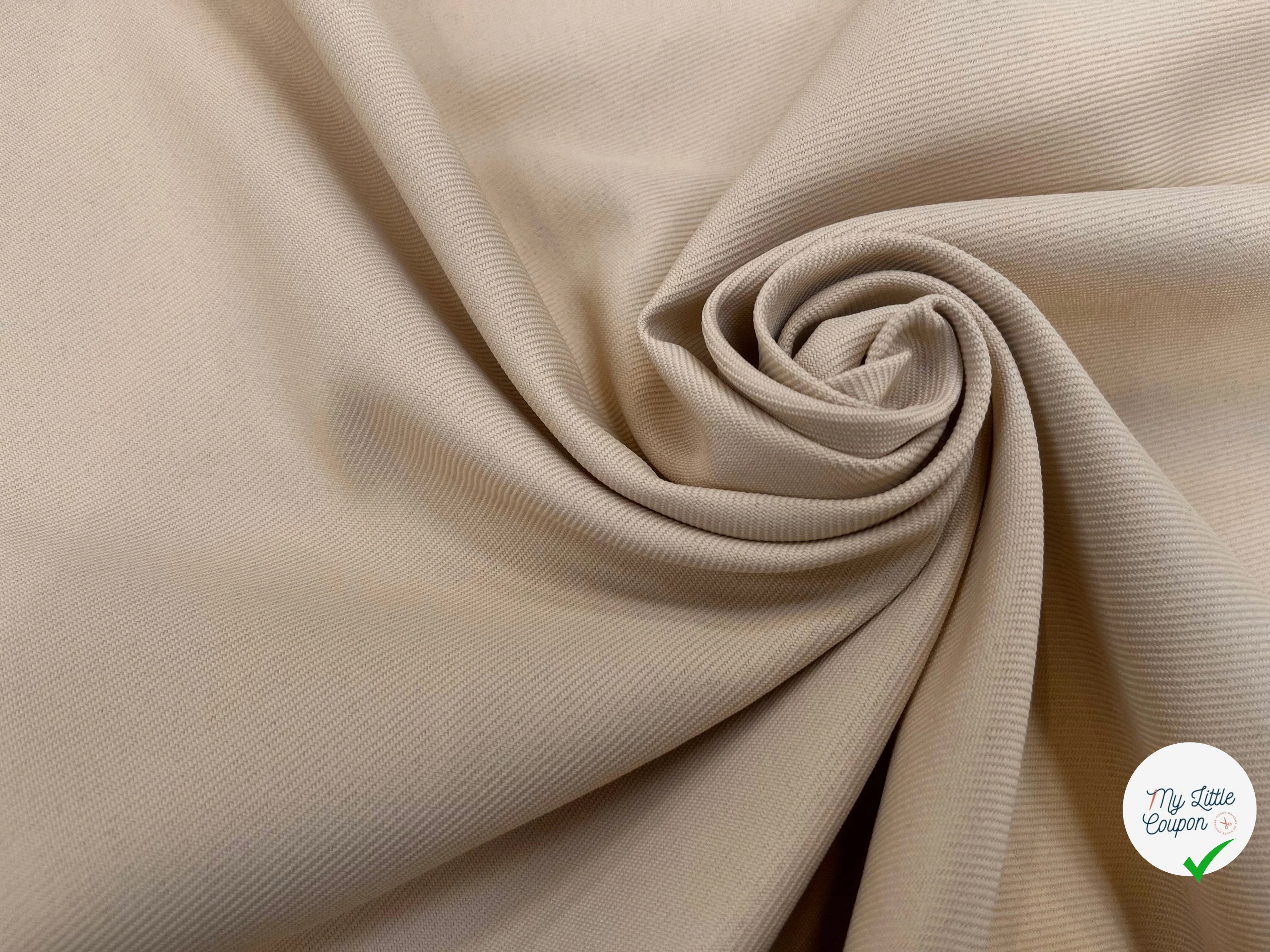 GABARDINE LOURDE STRIÉE LIGHT SAND JAPAN - My Little Coupon