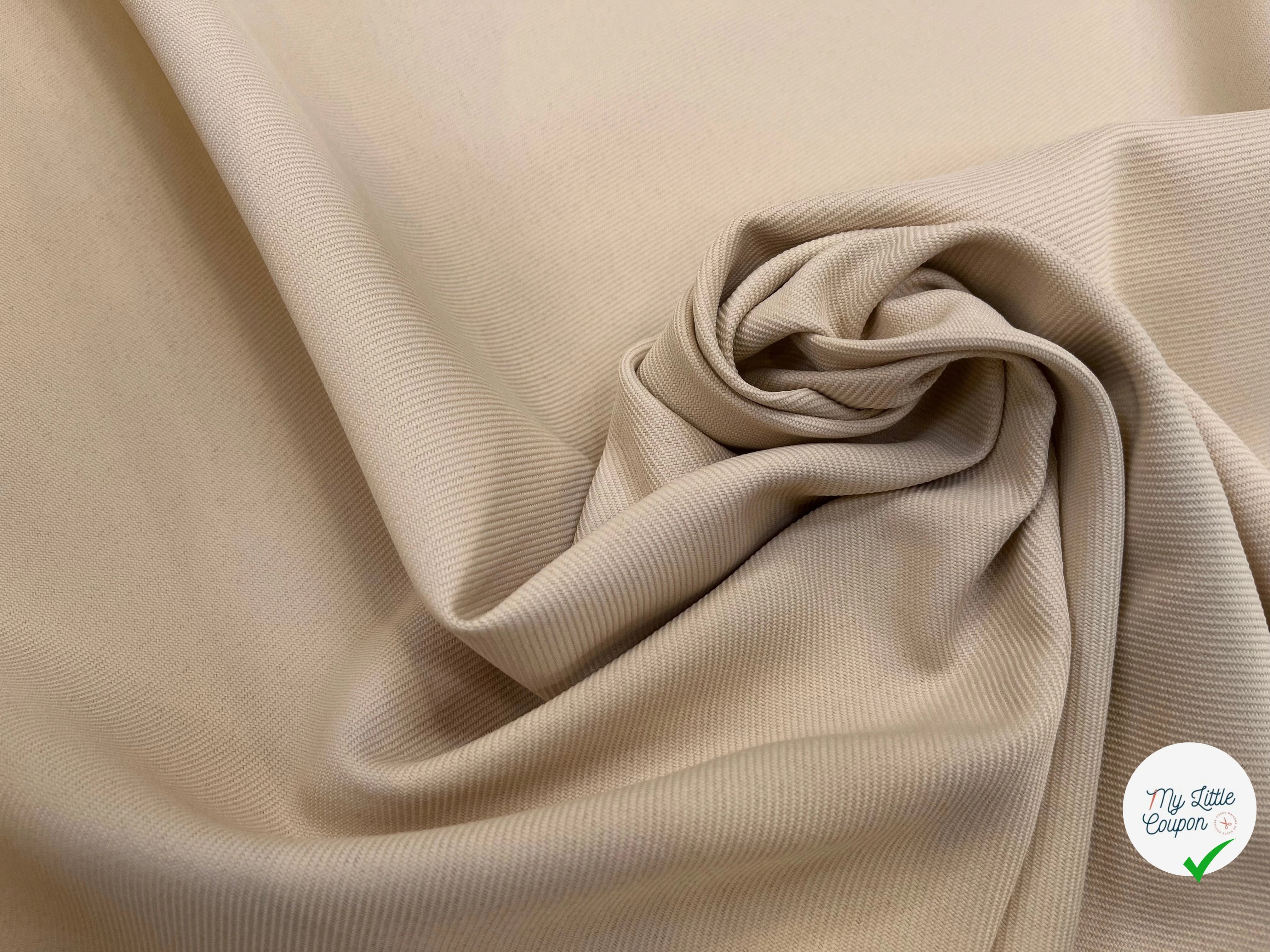 GABARDINE LOURDE STRIÉE LIGHT SAND JAPAN - My Little Coupon
