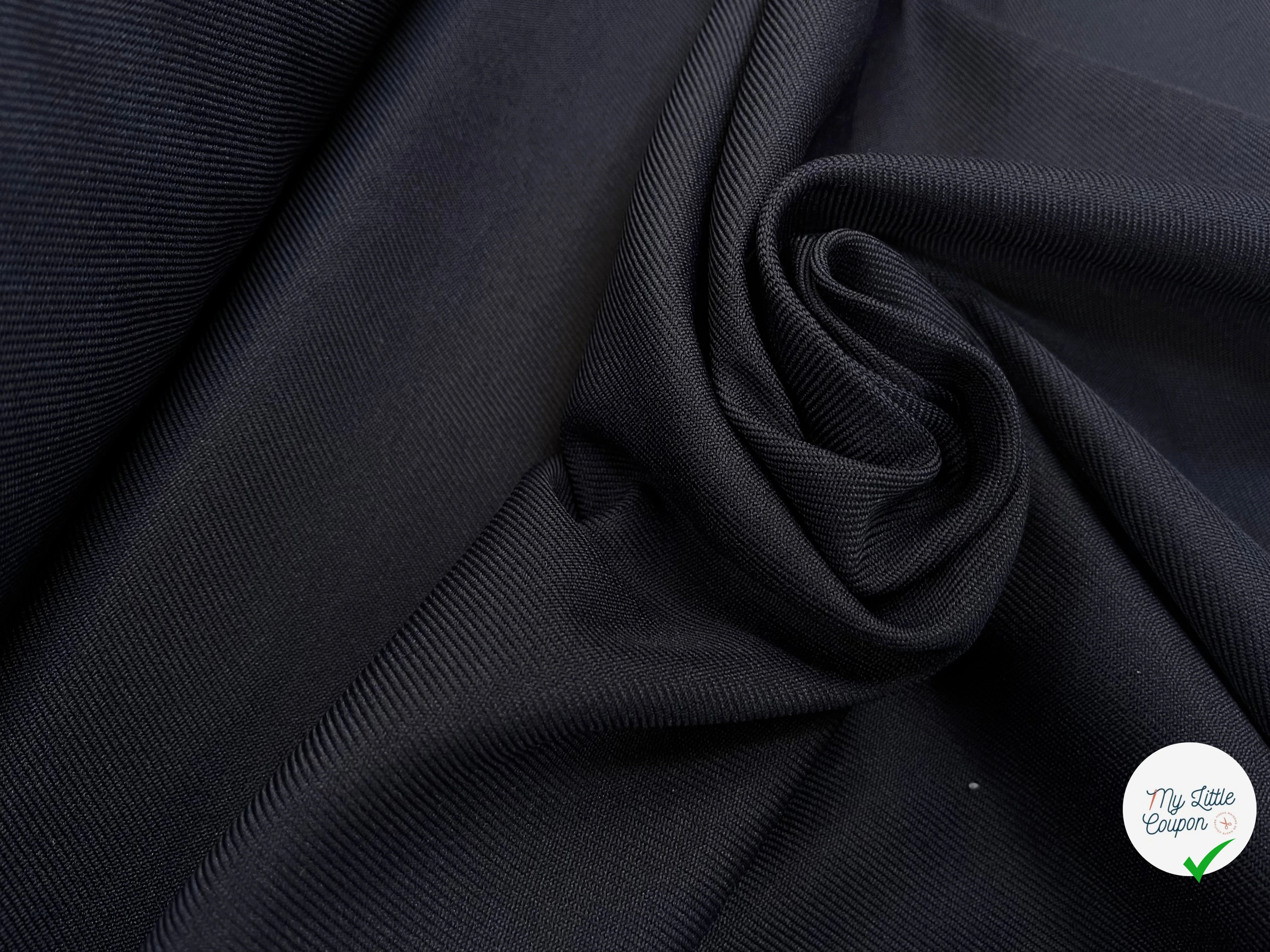 GABARDINE LOURDE STRIÉE NAVY JAPAN 152CM - My Little Coupon