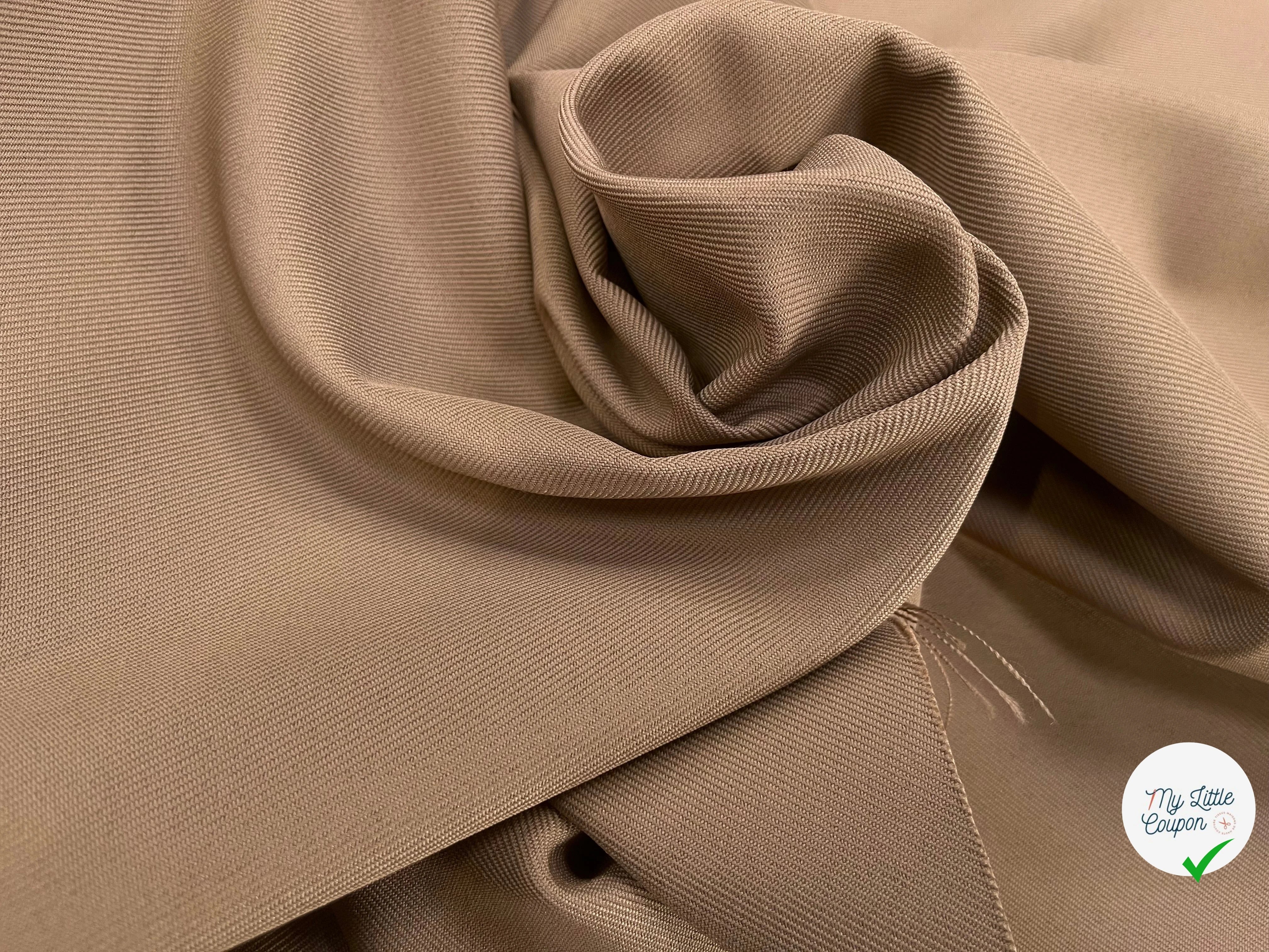 GABARDINE LOURDE STRIÉE TAUPE 1075 JAPAN - My Little Coupon
