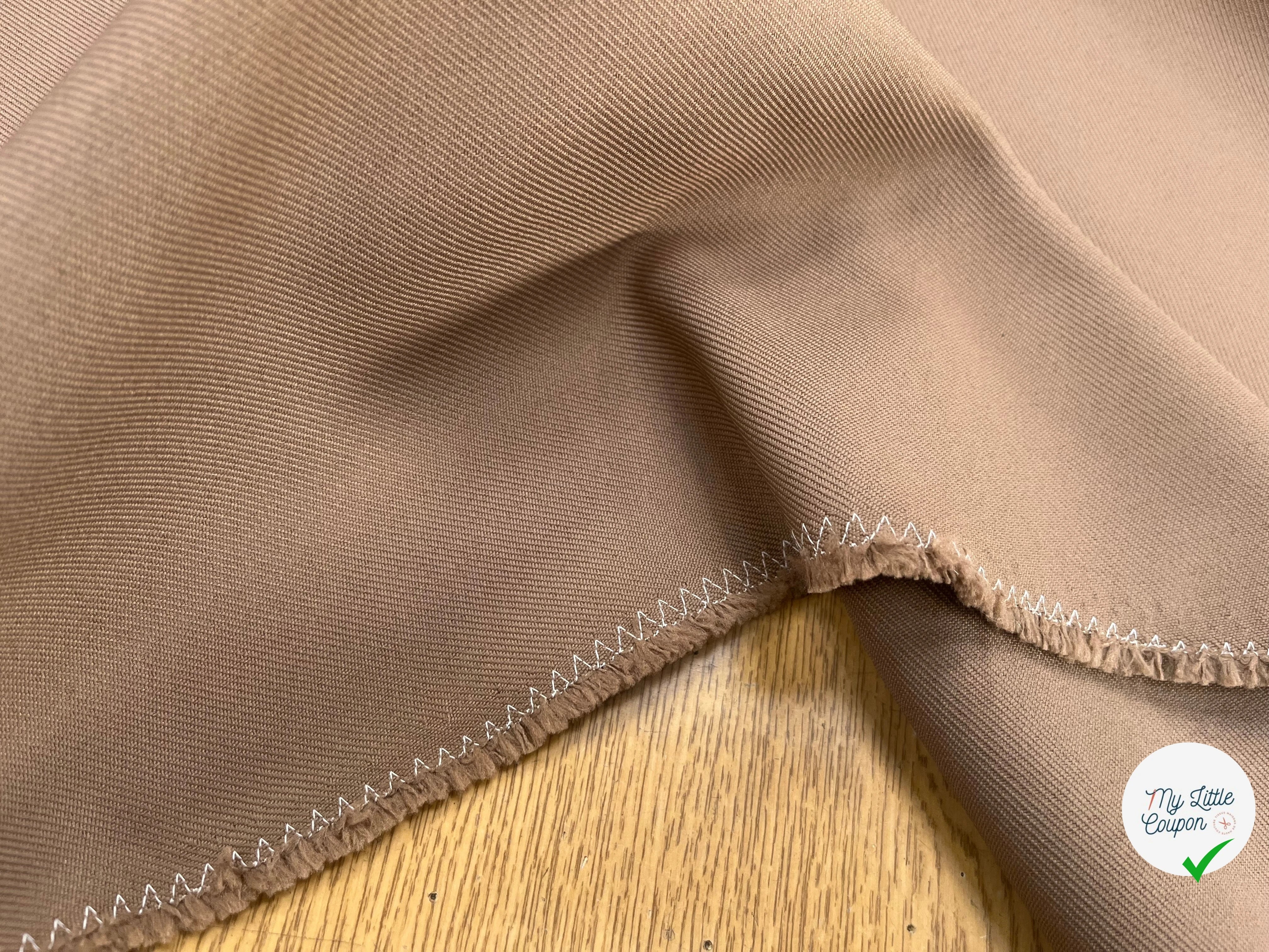 GABARDINE LOURDE STRIÉE TAUPE 1075 JAPAN - My Little Coupon
