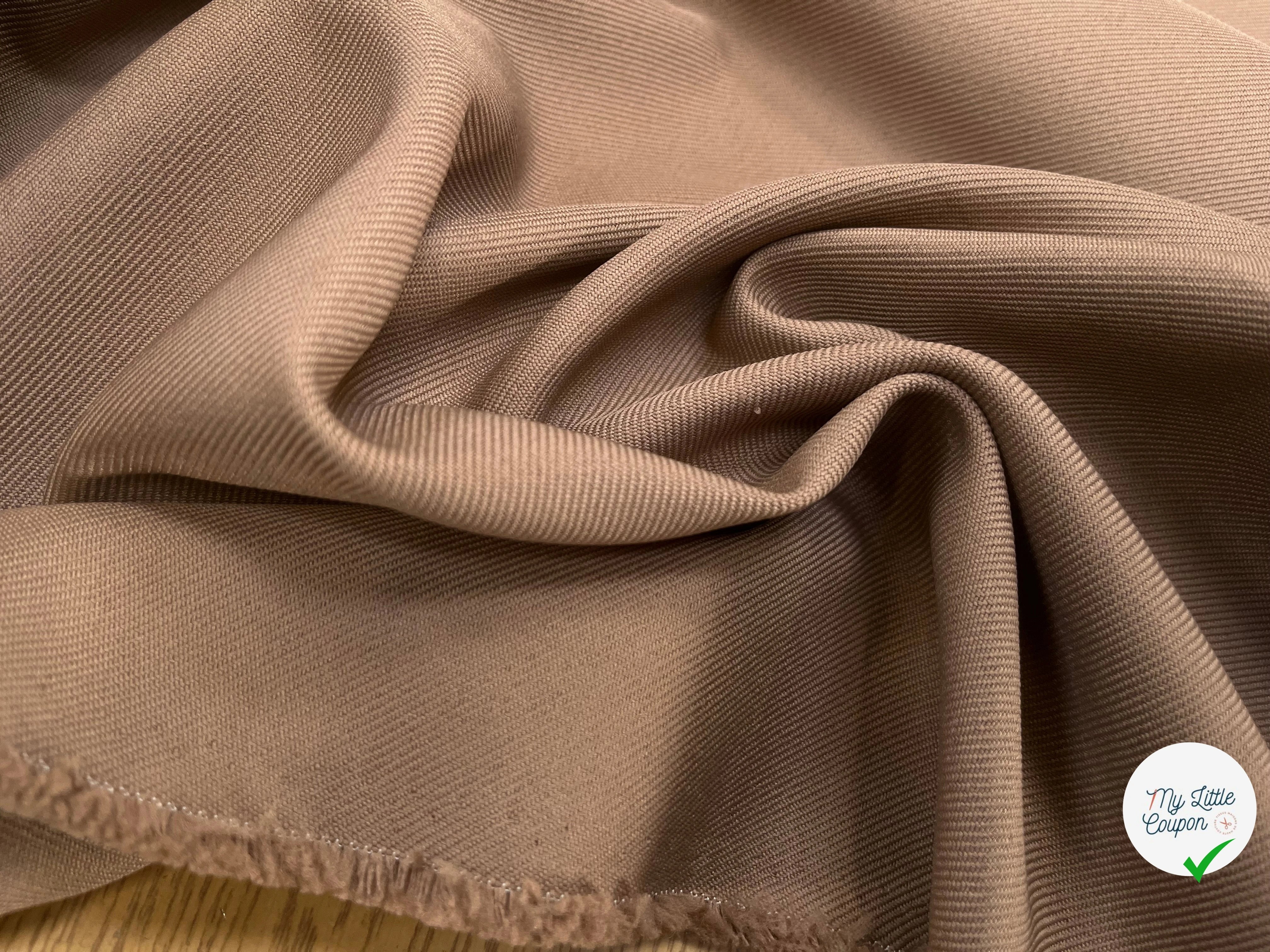 GABARDINE LOURDE STRIÉE TAUPE 1075 JAPAN - My Little Coupon