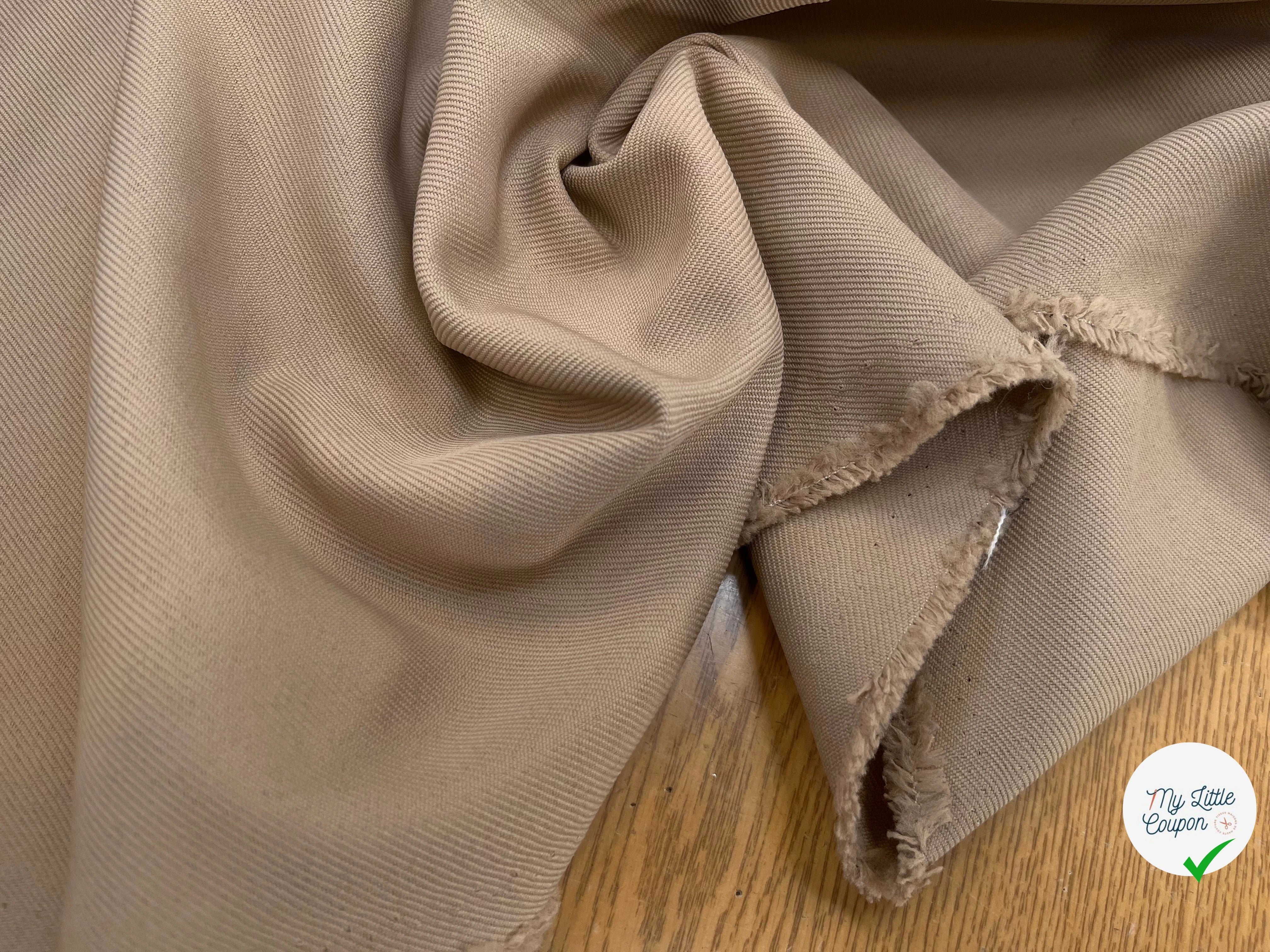 GABARDINE LOURDE STRIÉE TAUPE JAPAN - My Little Coupon