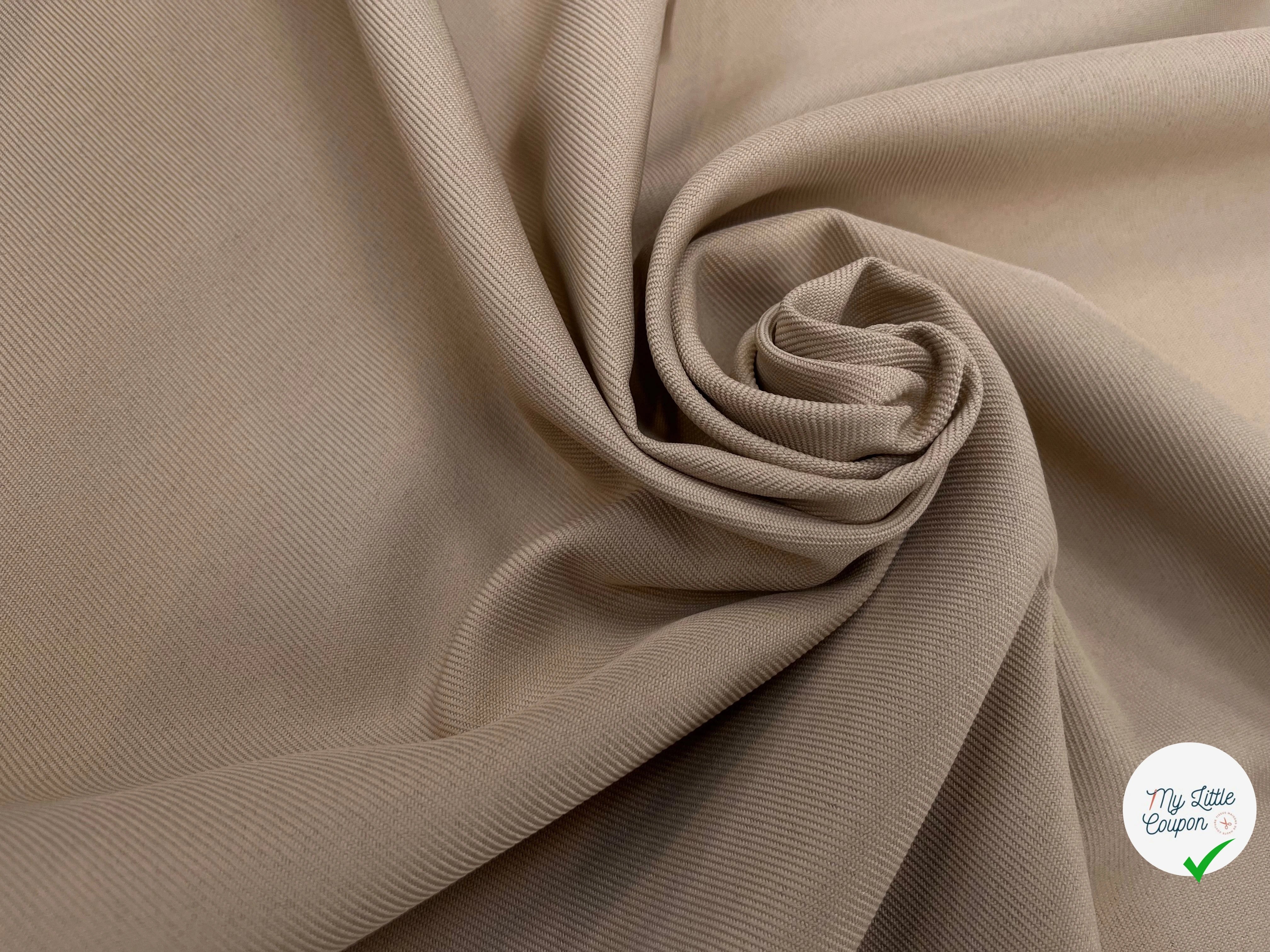 GABARDINE LOURDE STRIÉE TAUPE JAPAN - My Little Coupon