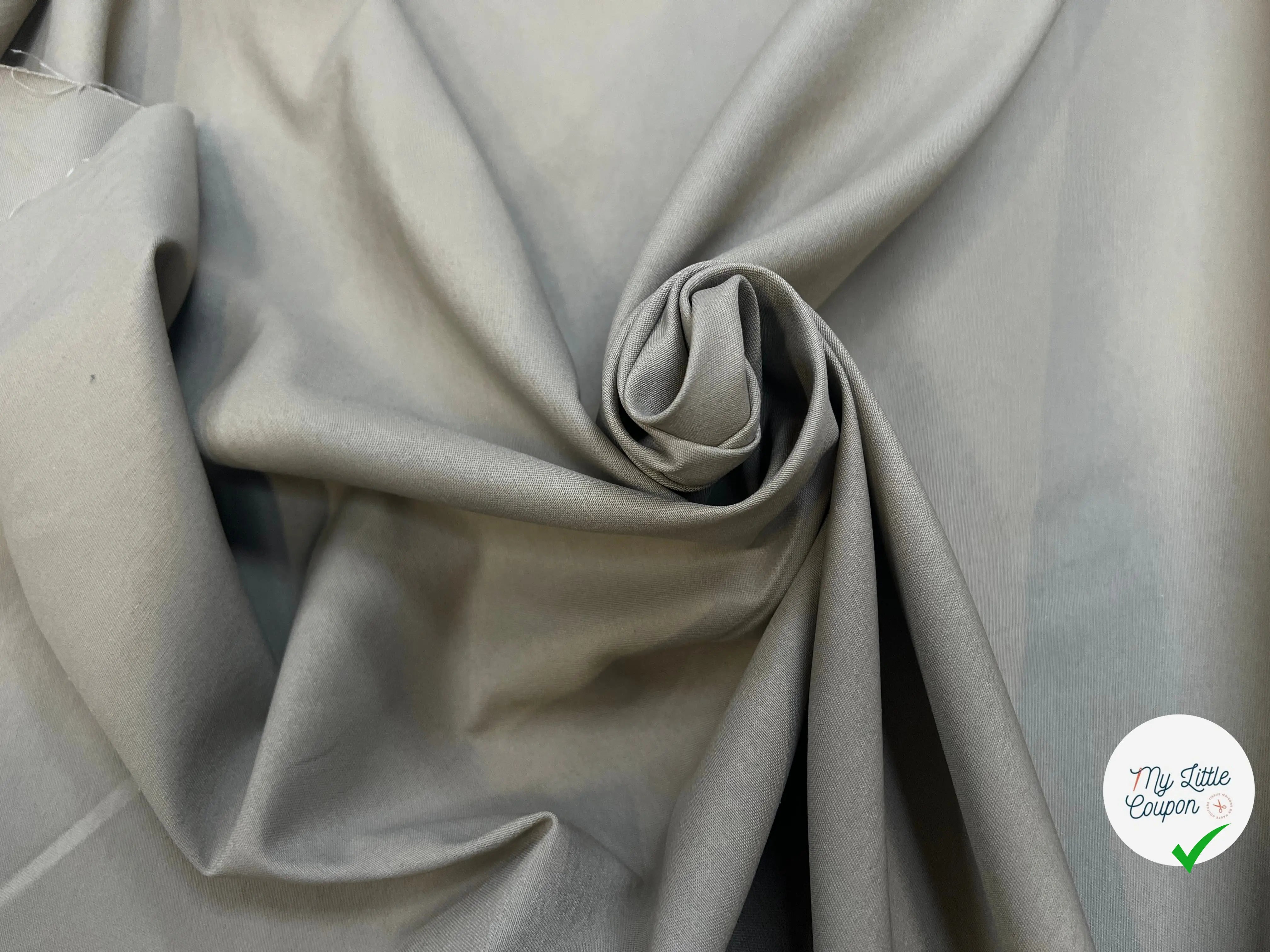 GABARDINE POLYESTER BEIGE FONCÉ CANON JAPON - My Little Coupon