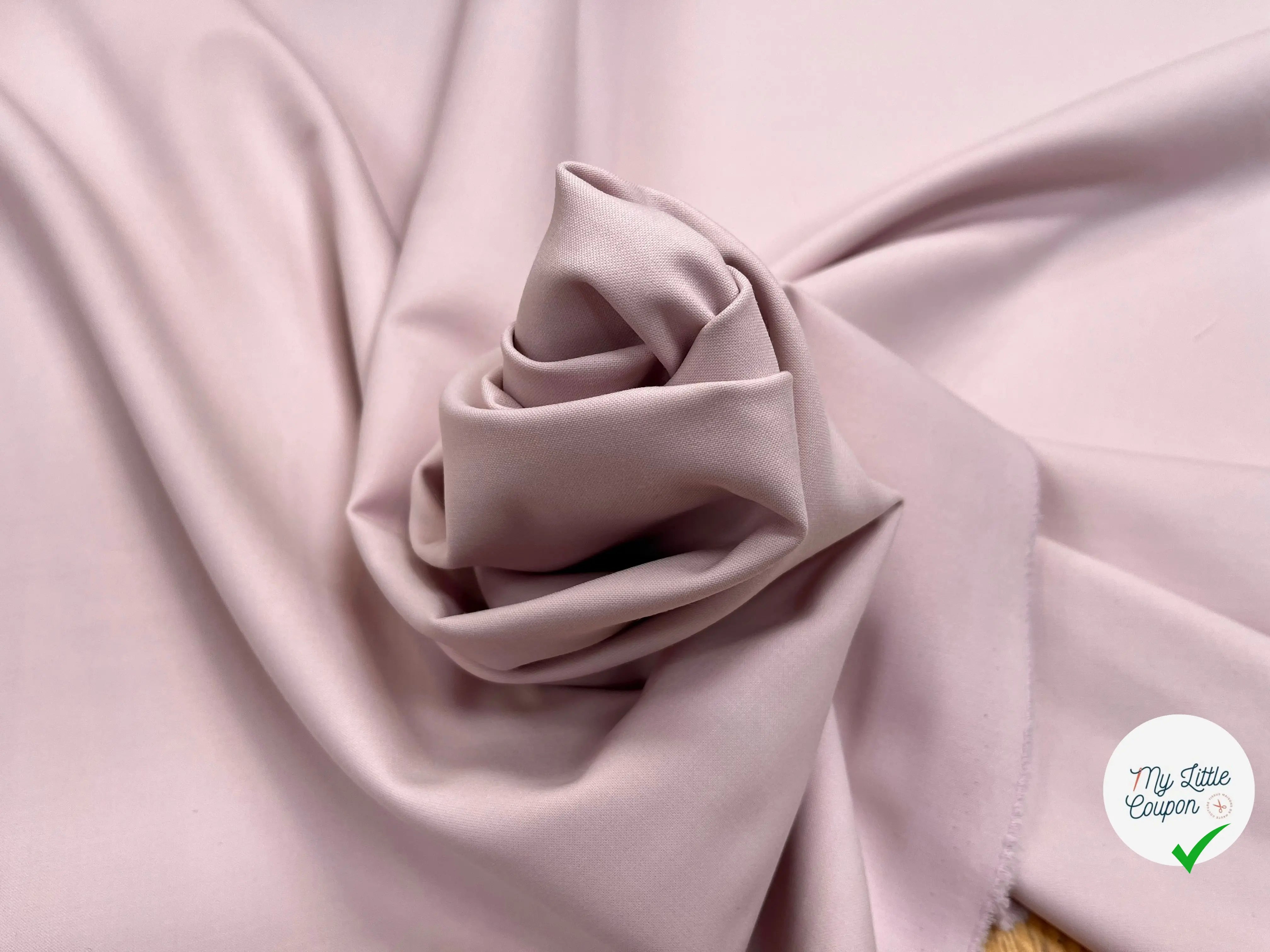 GABARDINE POLYLAINE 41% LAINE VIERGE LIGHT PINK - My Little Coupon