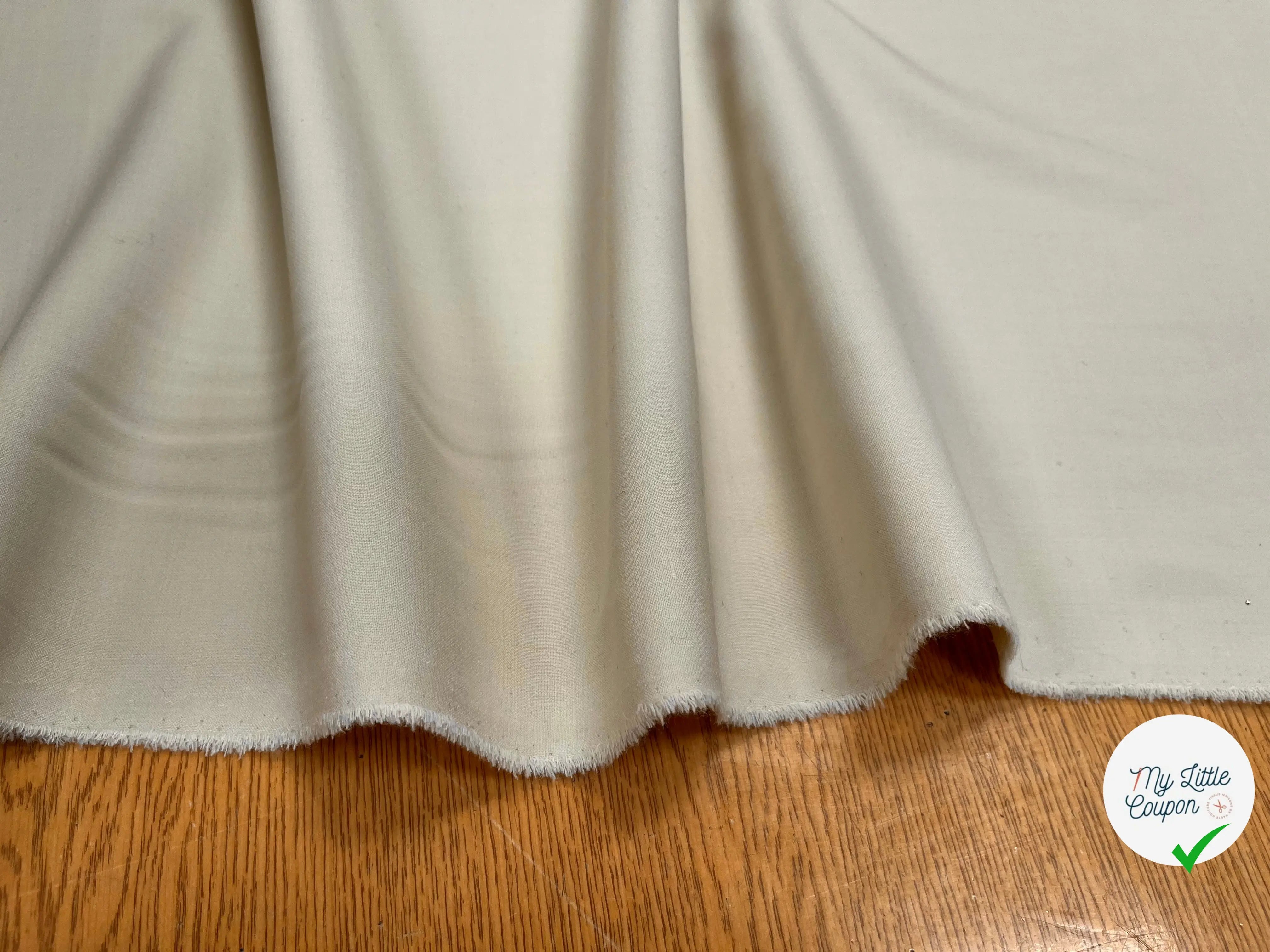 GABARDINE POLYLAINE 41% LAINE VIERGE OYSTER GRIS - My Little Coupon