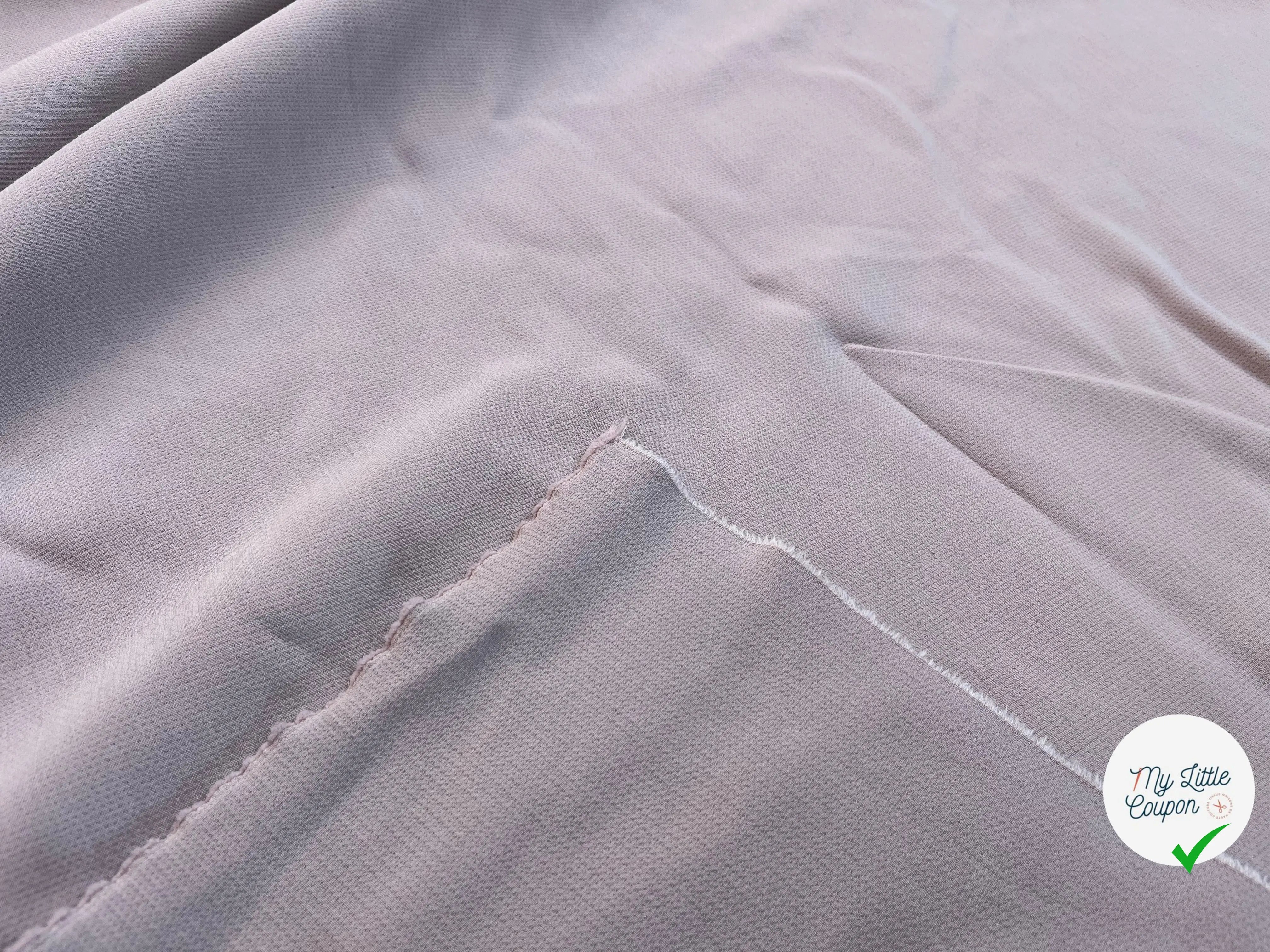 GABARDINE POLYLAINE VIEUX ROSE STRETCH - My Little Coupon