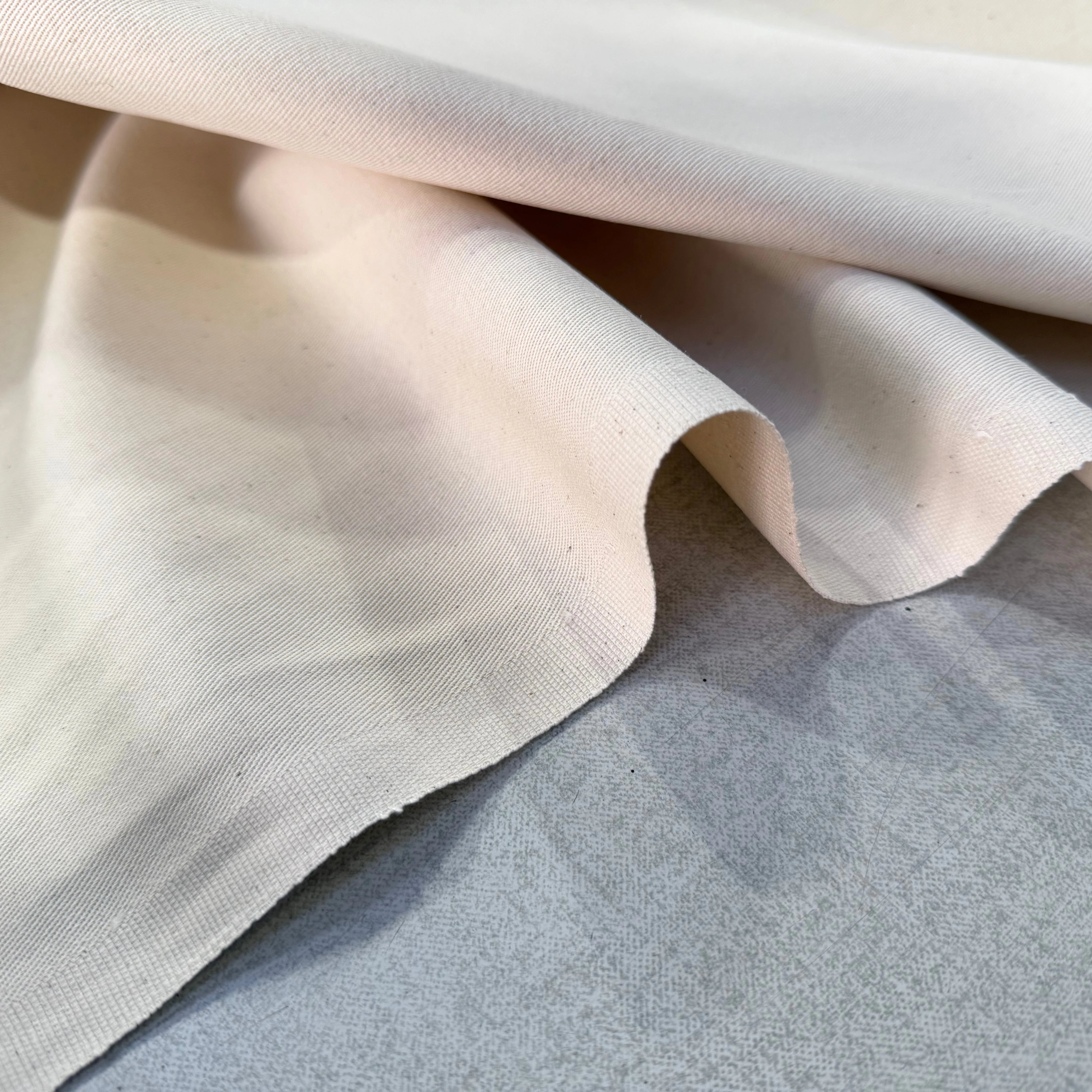 GABARDINE SERGÉE 100% COTON ECRU 801 150 CM - My Little Coupon