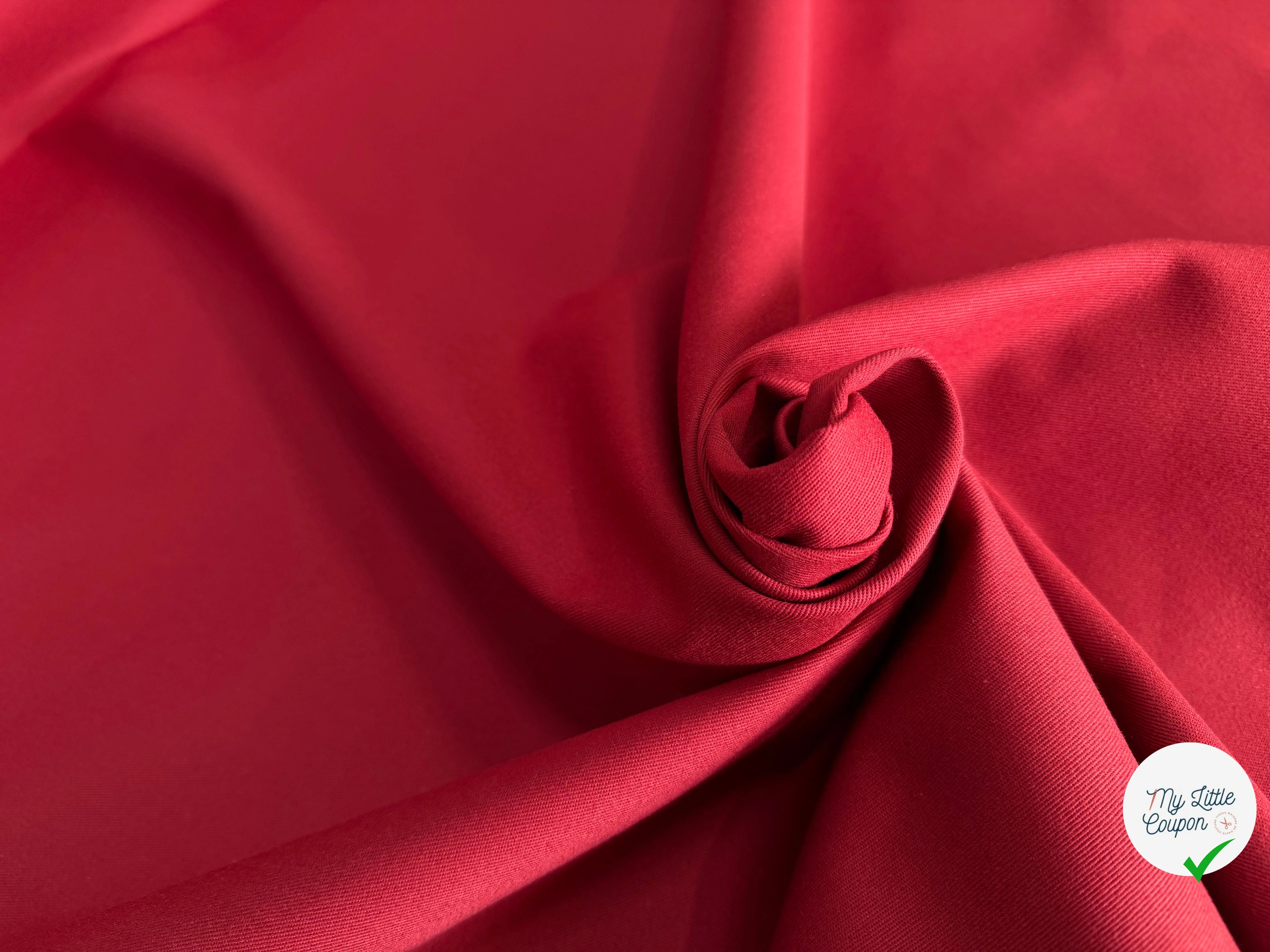 GABARDINE SERGÉE 100% COTON POURPRE 812 150 CM - My Little Coupon