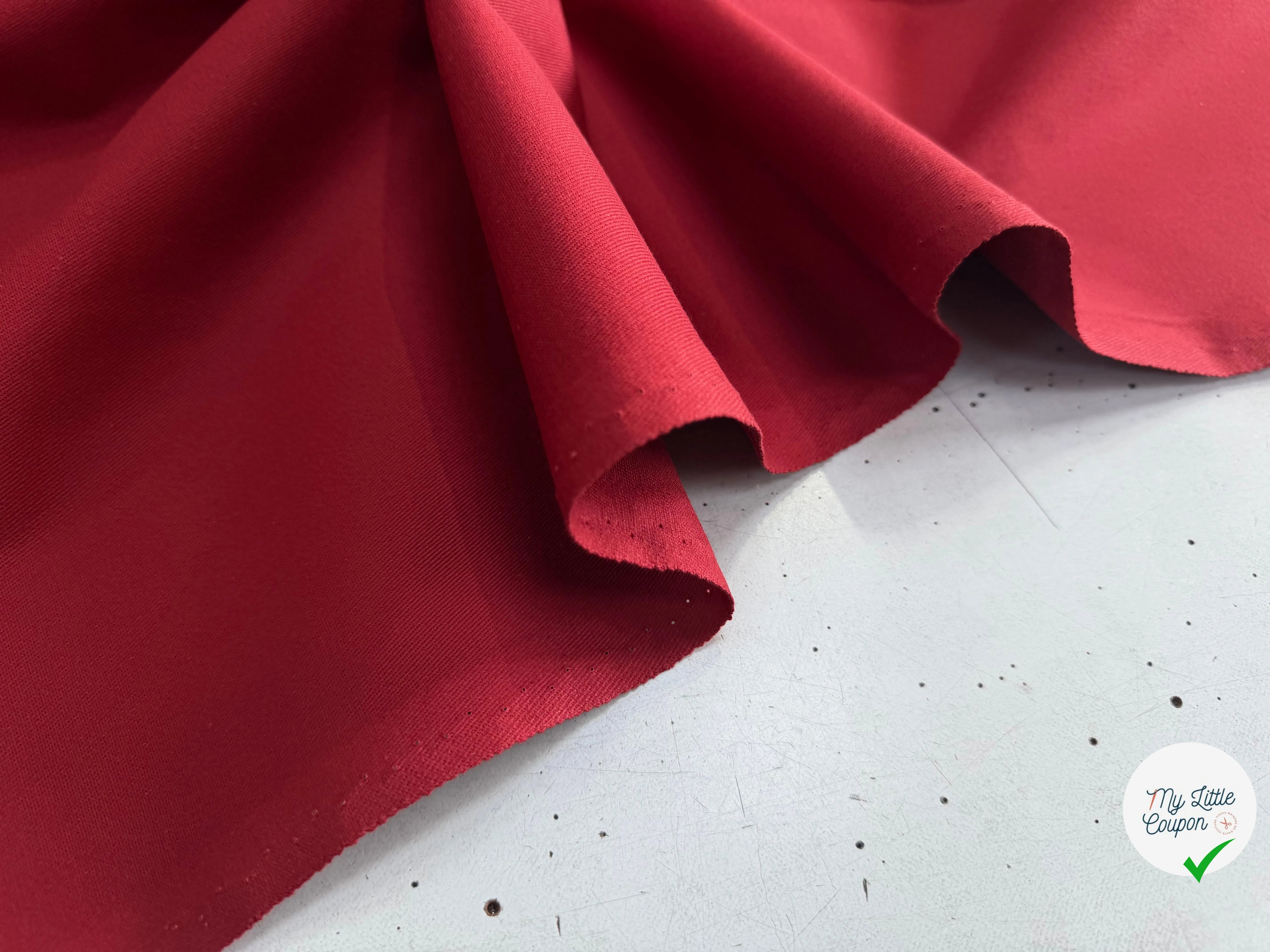 GABARDINE SERGÉE 100% COTON POURPRE 812 150 CM - My Little Coupon