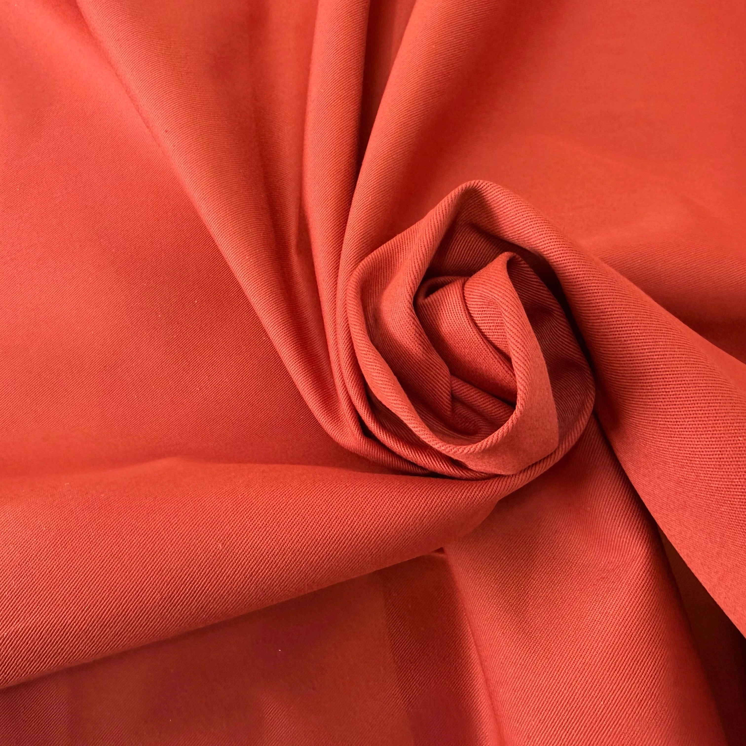 GABARDINE SERGÉE 100% COTON TERRACOTTA 857 150 CM - My Little Coupon