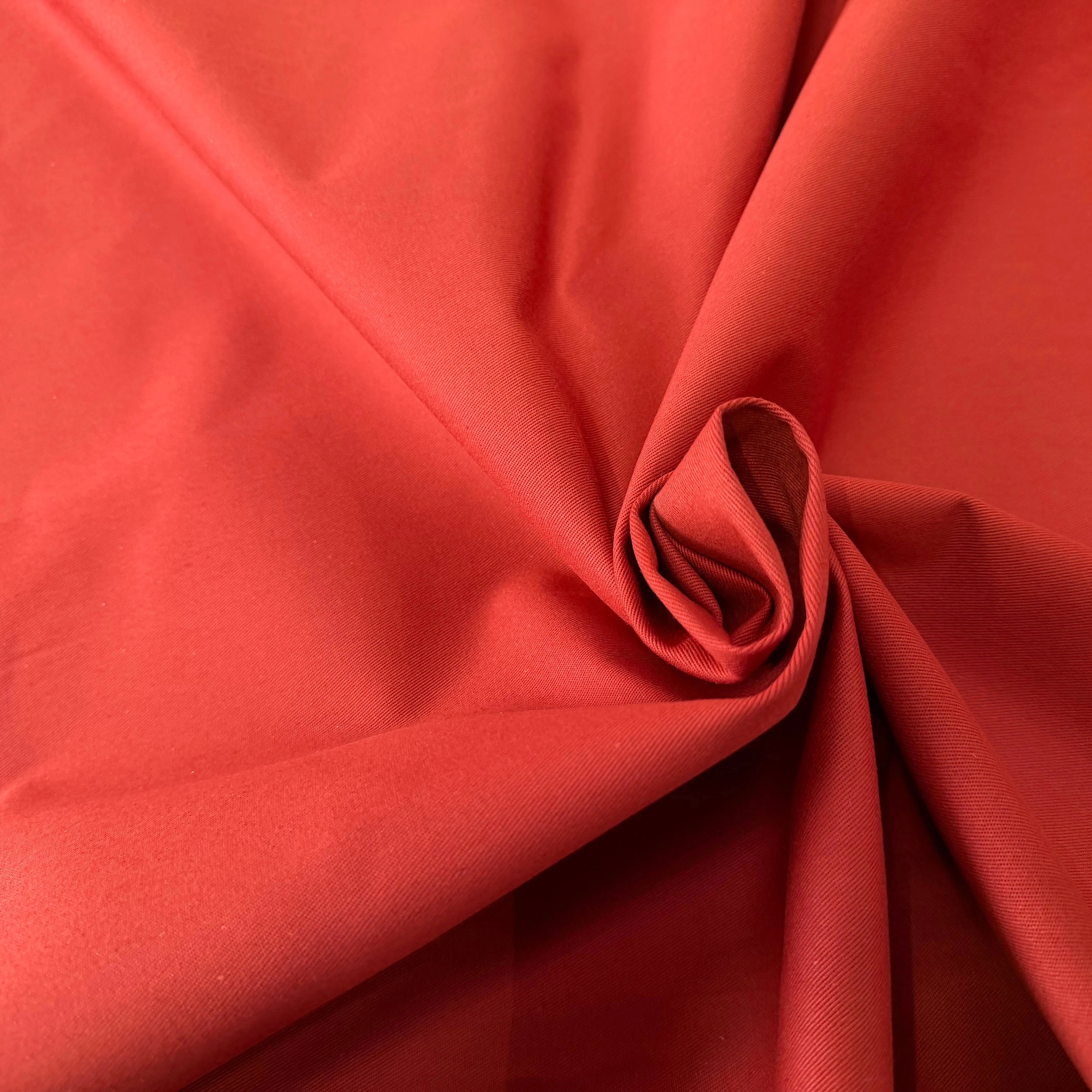 GABARDINE SERGÉE 100% COTON TERRACOTTA 857 150 CM - My Little Coupon