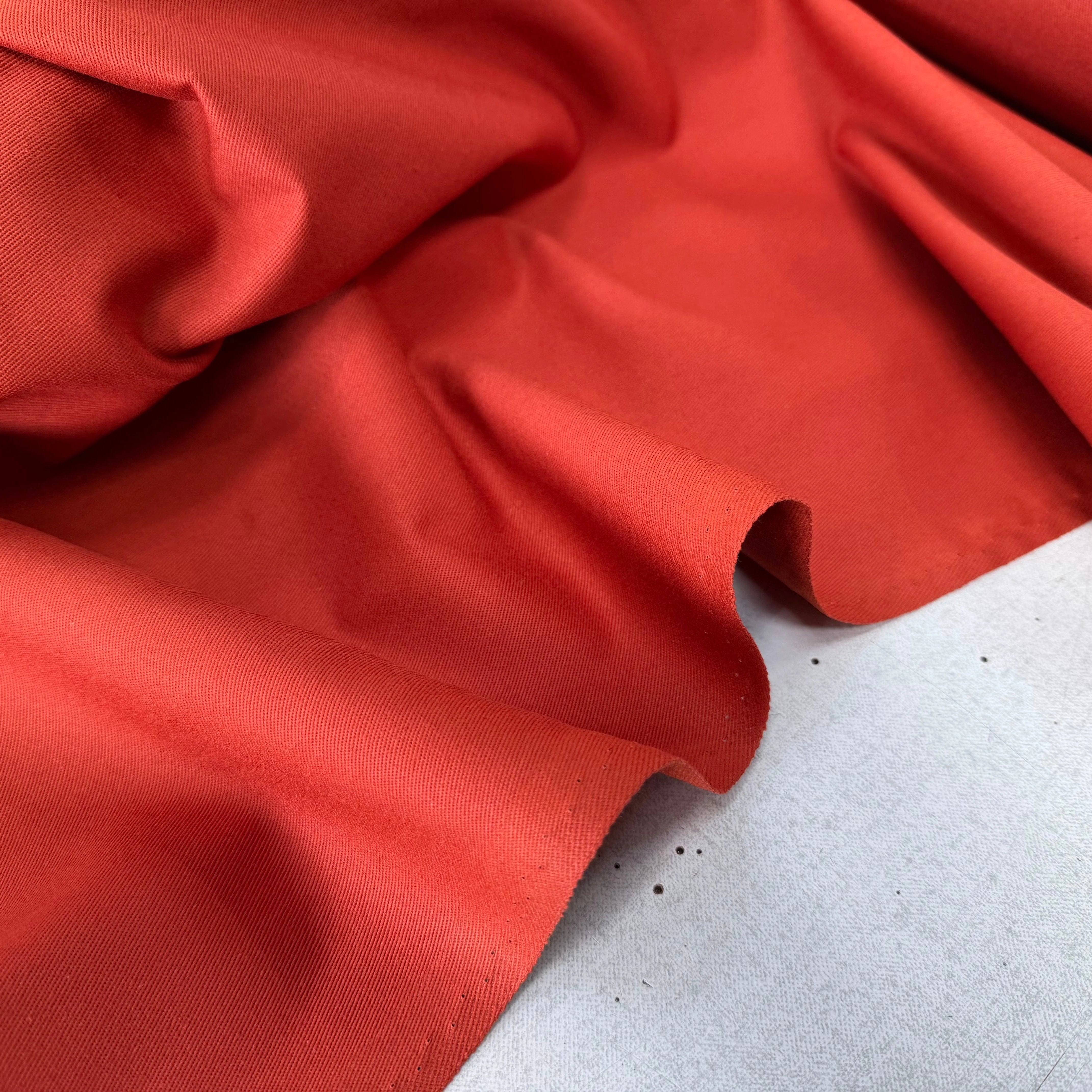 GABARDINE SERGÉE 100% COTON TERRACOTTA 857 150 CM - My Little Coupon
