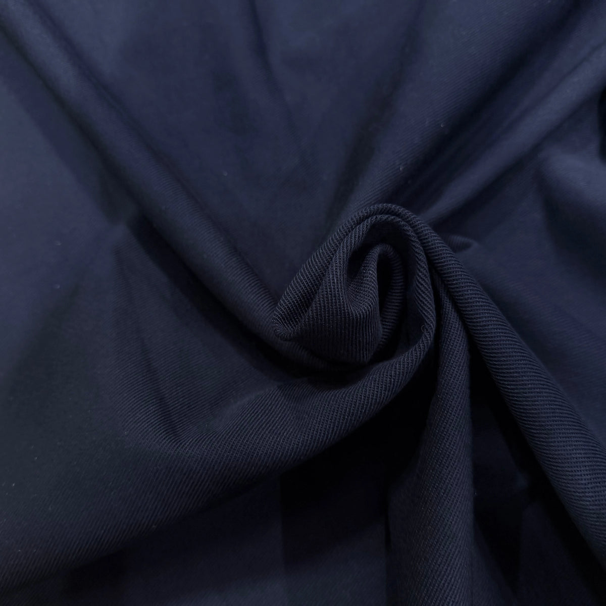 GABARDINE SERGÉE BELLE TENUE BLEU MARINE 100% COTON MADE IN ITALY - My Little Coupon