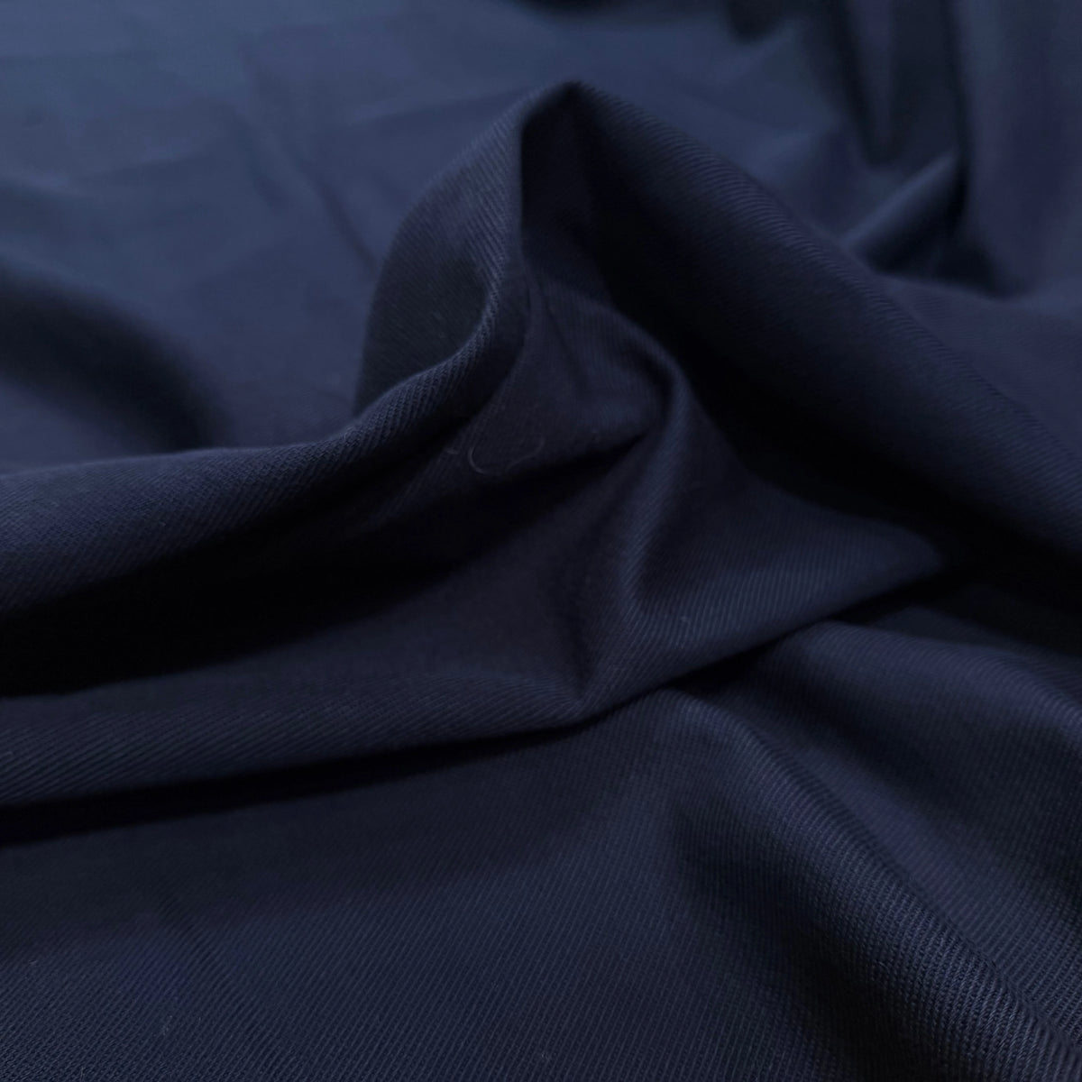 GABARDINE SERGÉE BELLE TENUE BLEU MARINE 100% COTON MADE IN ITALY - My Little Coupon
