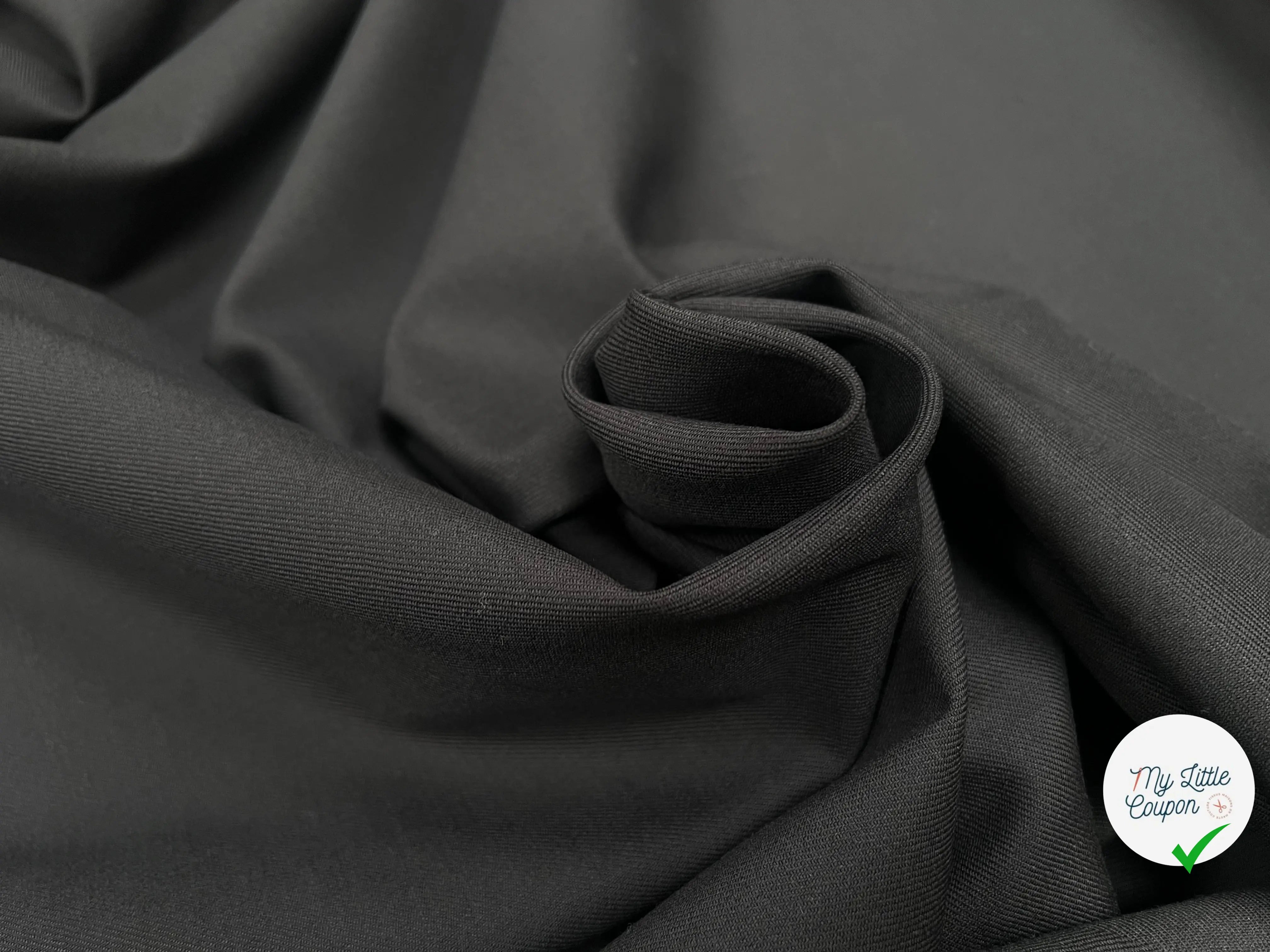 GABARDINE SERGÉE FLUIDE LAINE 2%EA MARRON - My Little Coupon