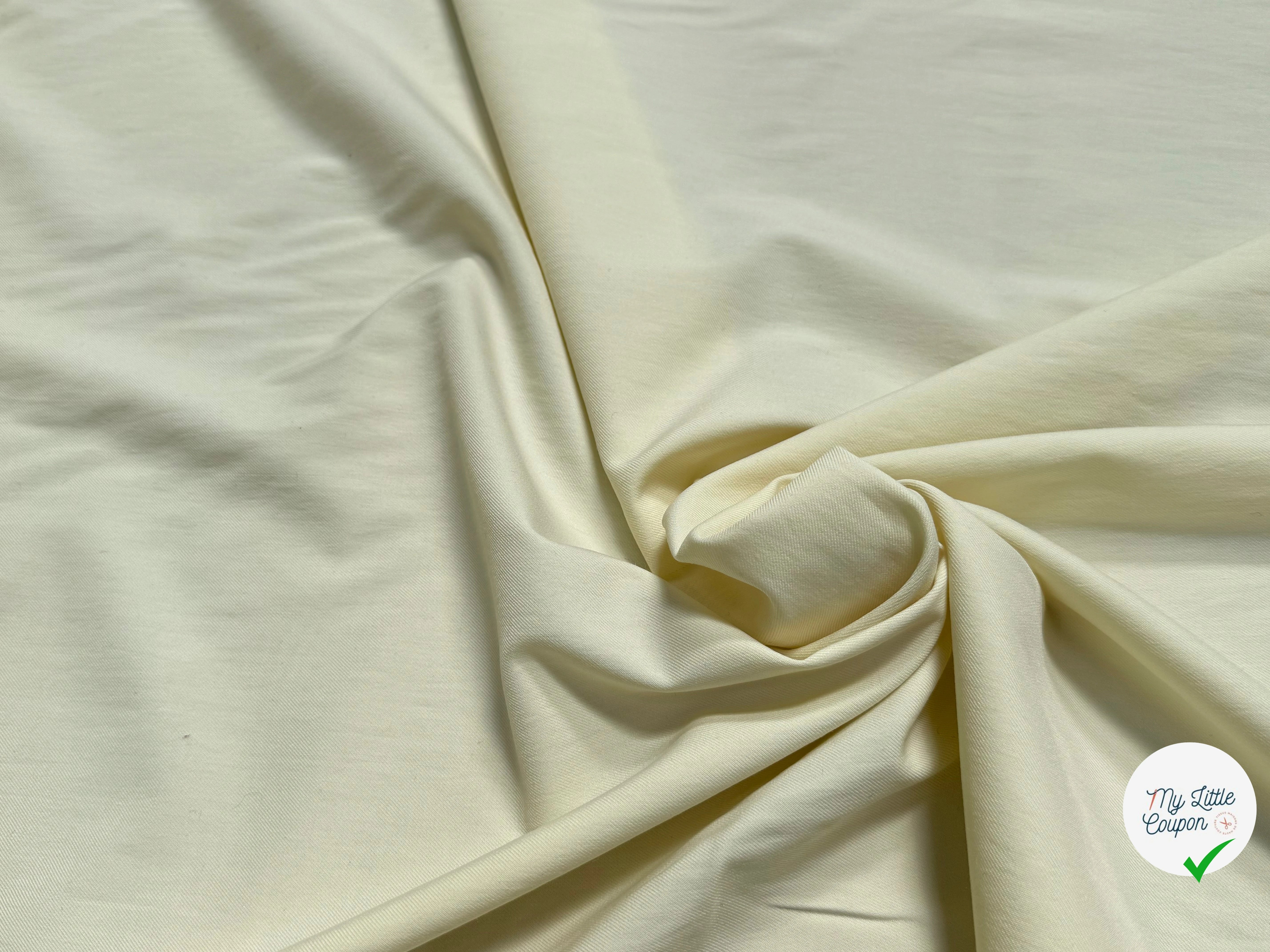 GABARDINE SERGÉE POLYLAINE BEURRE TENUE SOYEUX - My Little Coupon
