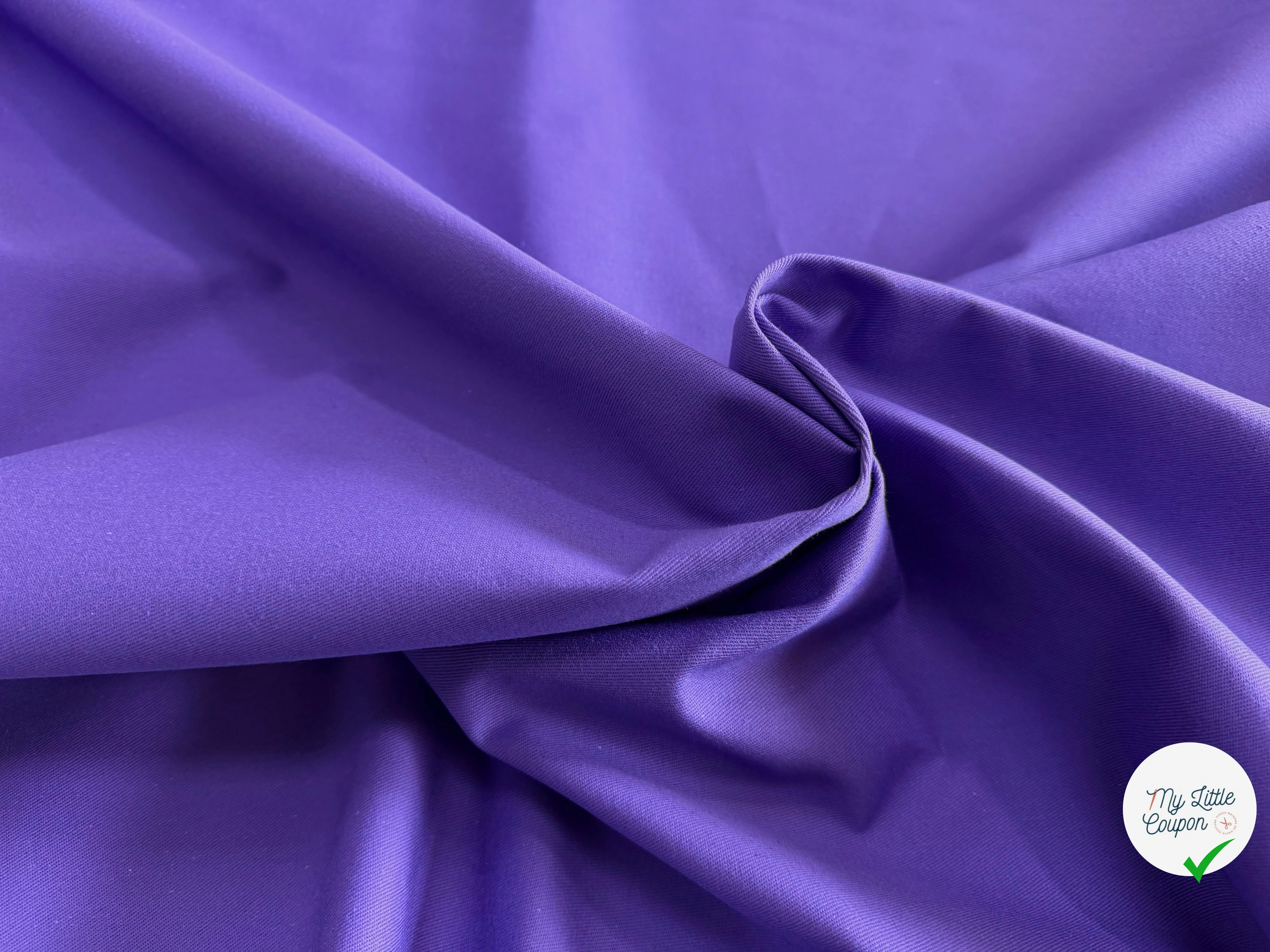GABARDINE SERGÉE VIOLET 864 150 CM - My Little Coupon