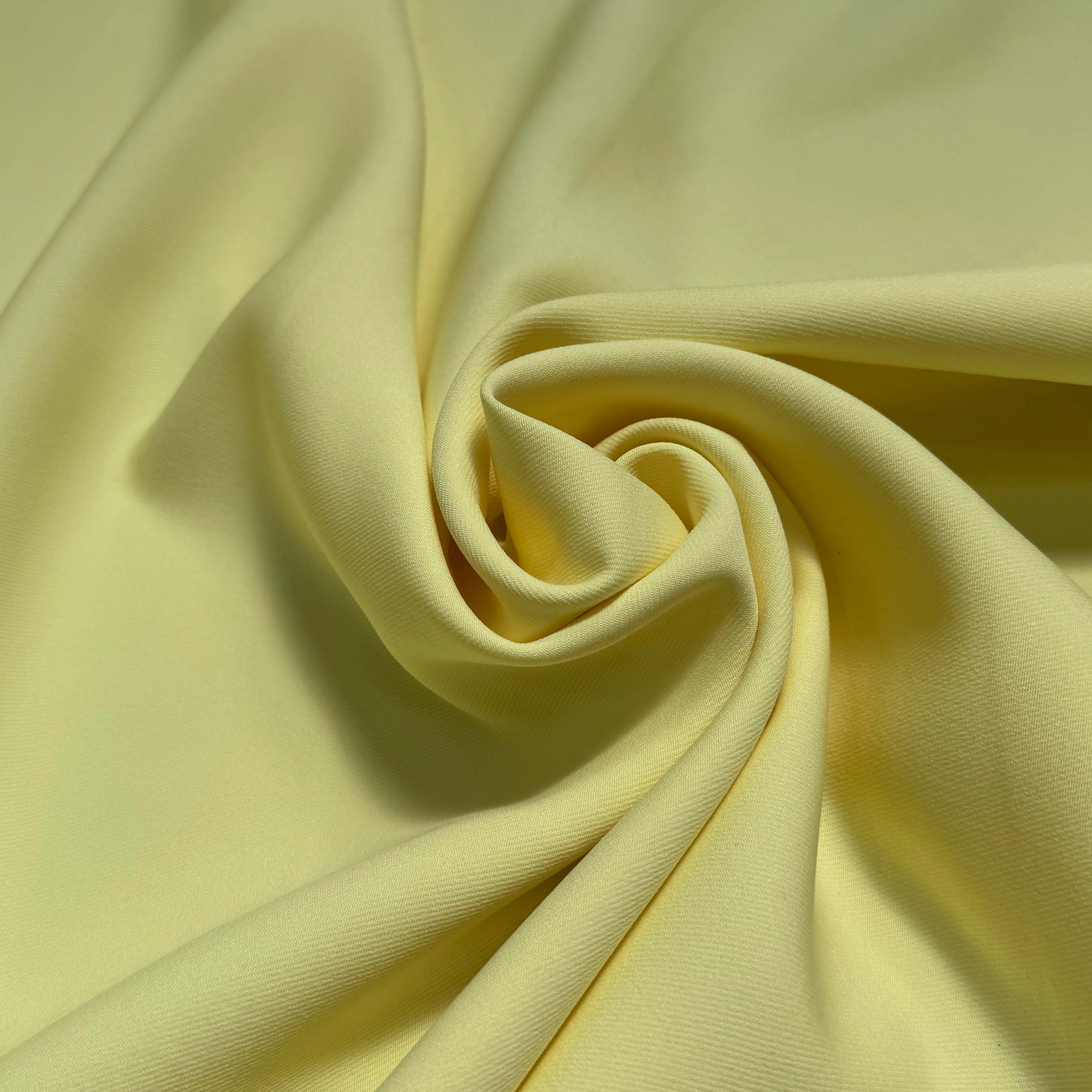 GABARDINE SOUPLE SERGÉE STRETCH BEAU TOMBÉ LIGHT YELLOW - My Little Coupon