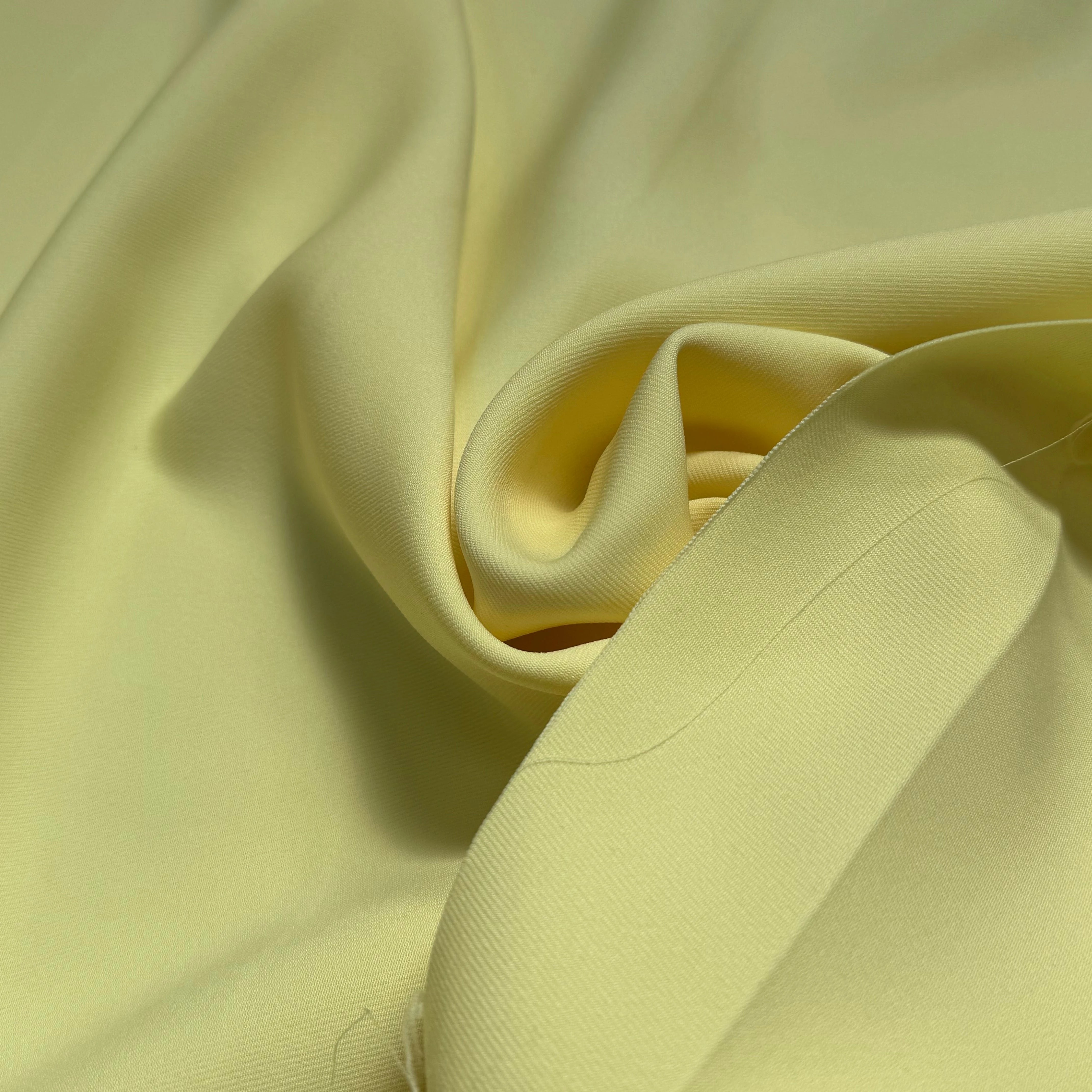 GABARDINE SOUPLE SERGÉE STRETCH BEAU TOMBÉ LIGHT YELLOW - My Little Coupon