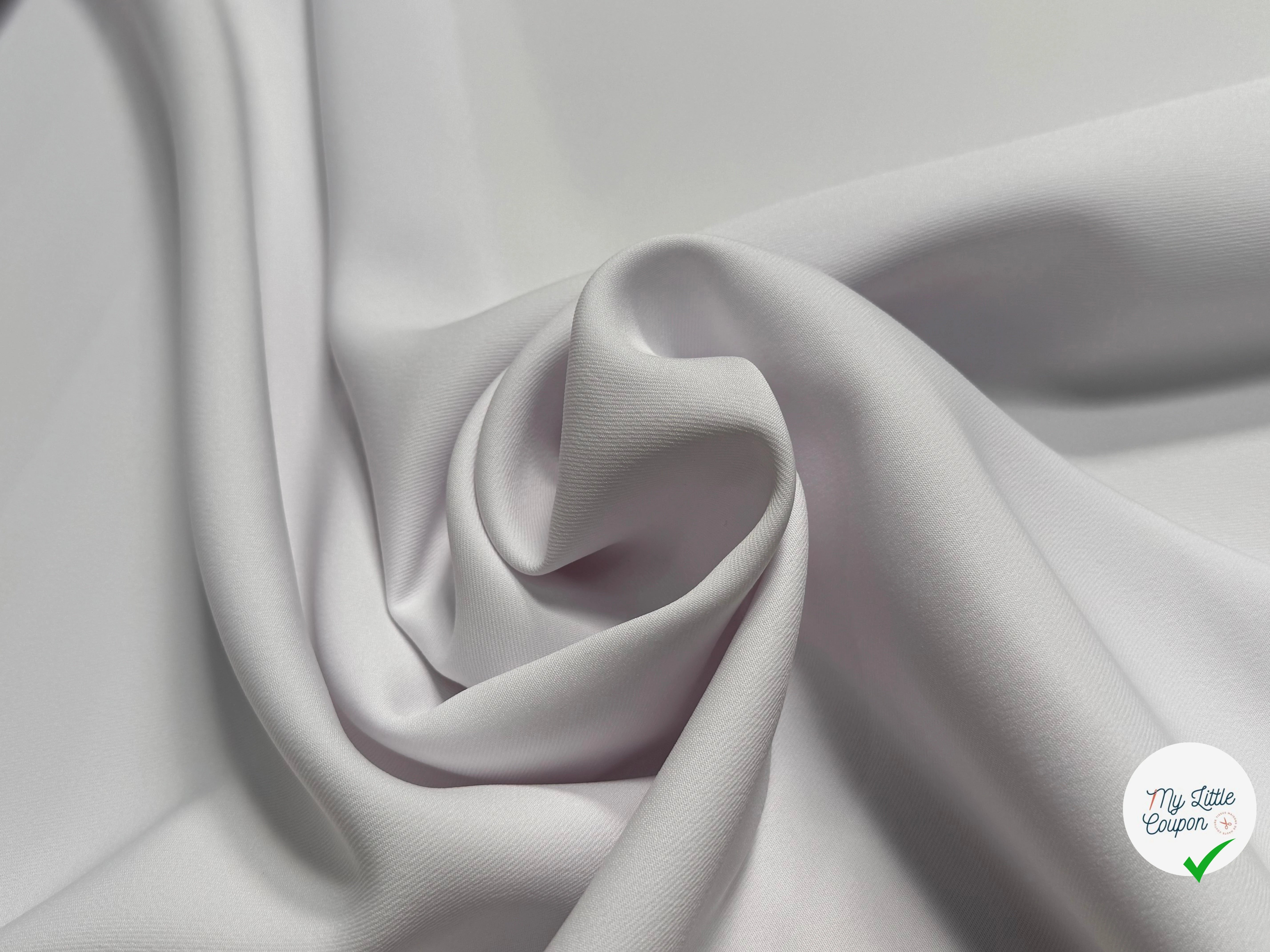 GABARDINE SOUPLE SERGÉE STRETCH BEAU TOMBÉ MIST JAPAN - My Little Coupon