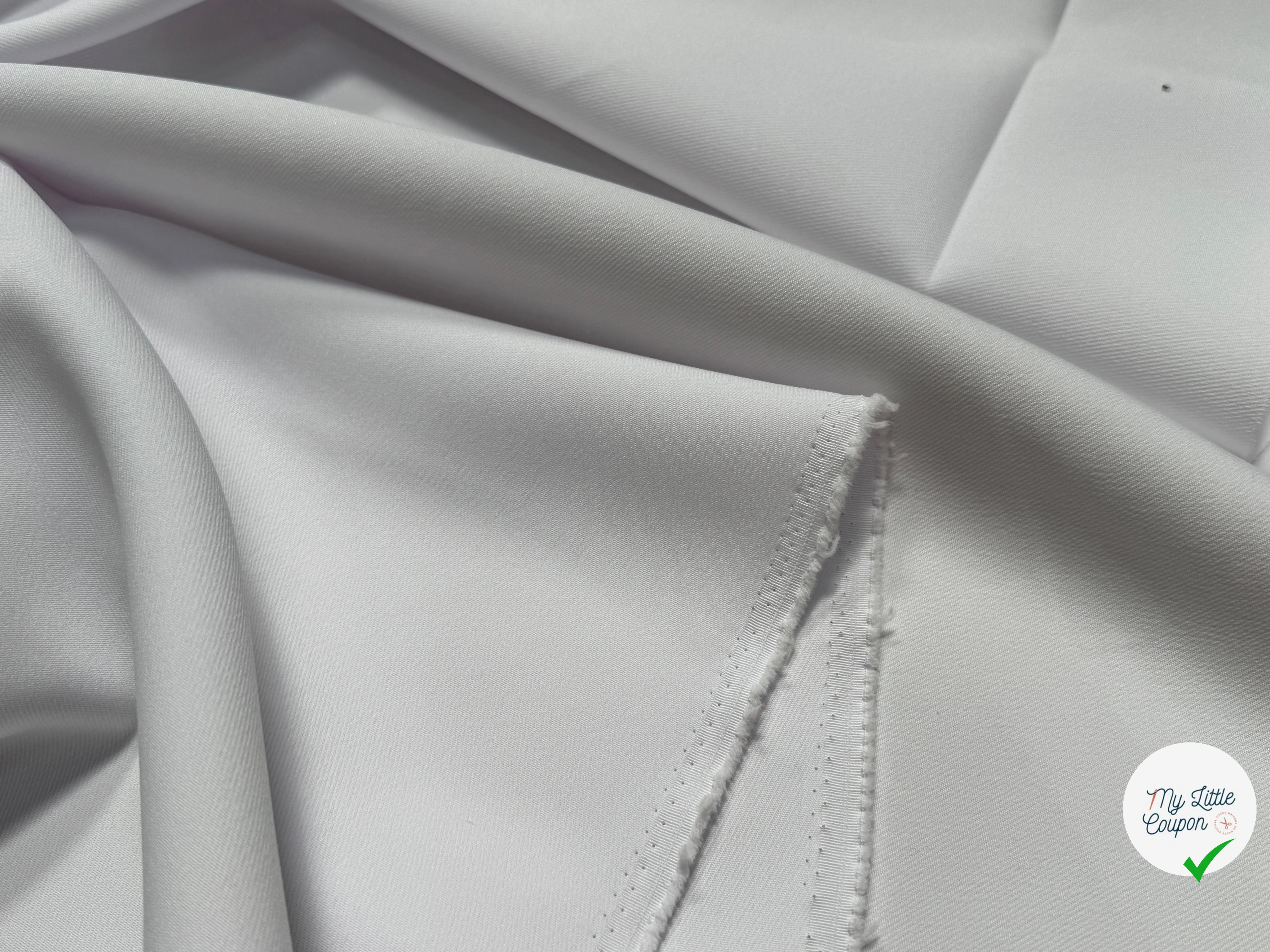 GABARDINE SOUPLE SERGÉE STRETCH BEAU TOMBÉ MIST JAPAN - My Little Coupon