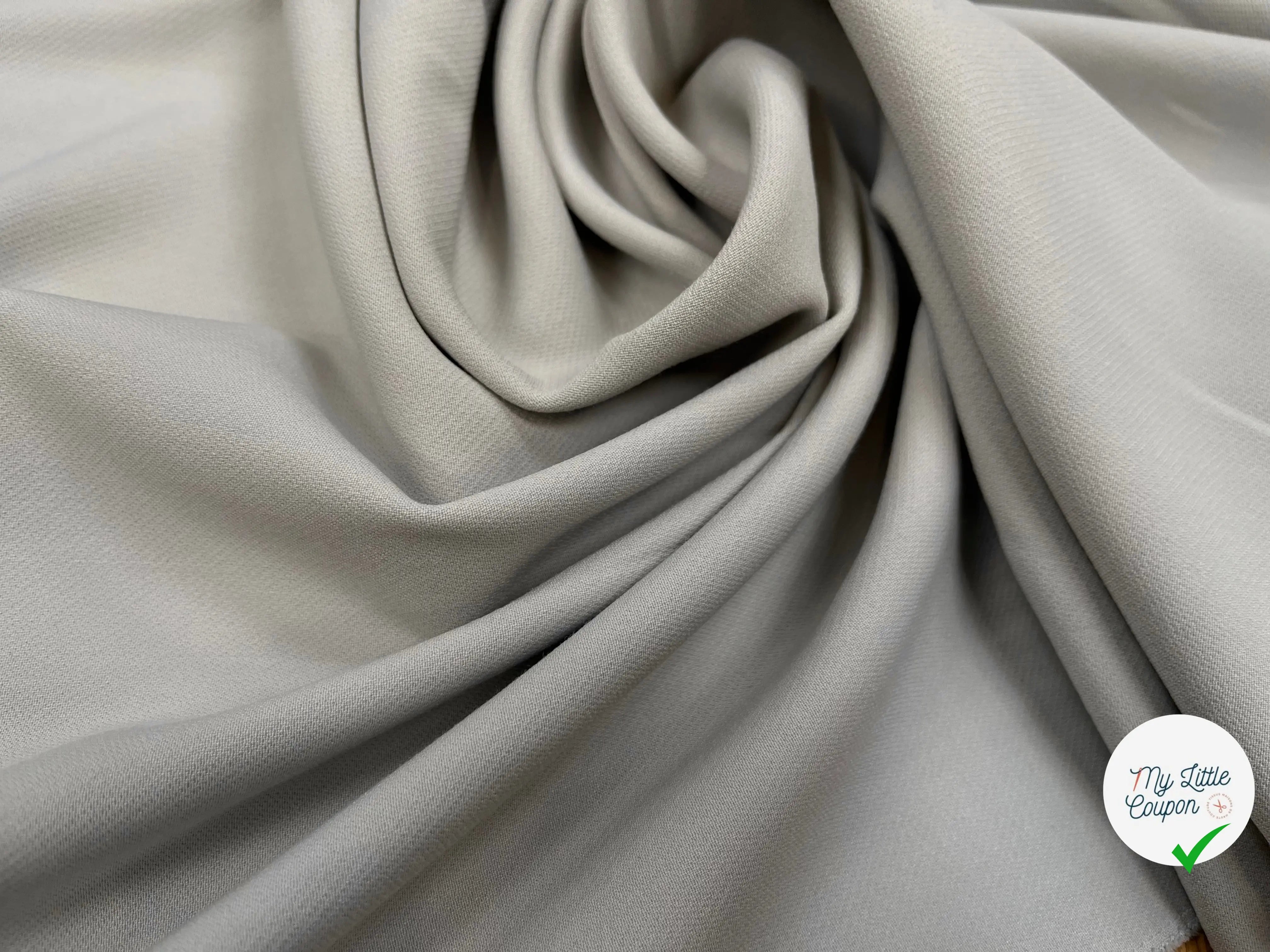 GABARDINE STRETCH METAL 71% LAINE VIERGE - My Little Coupon