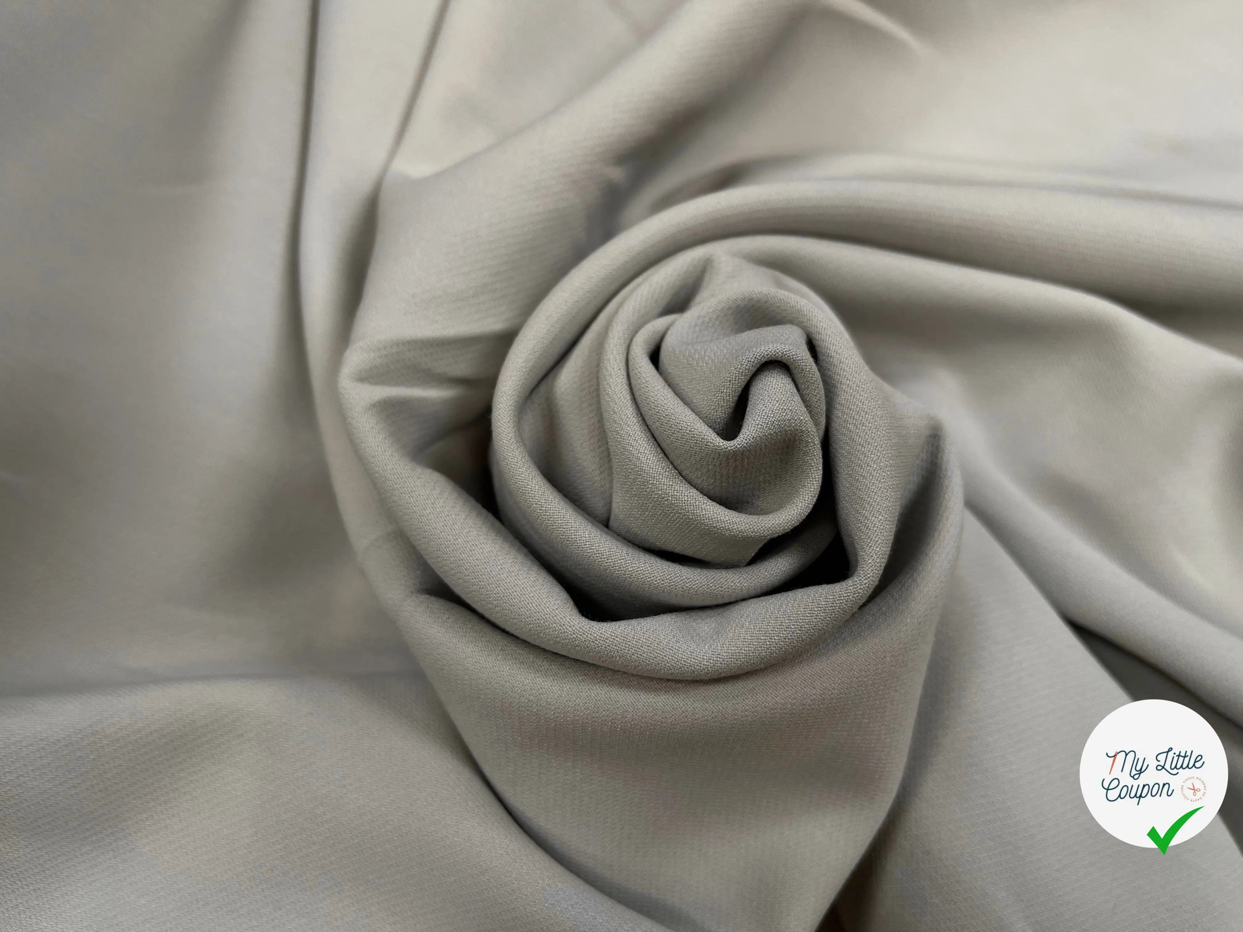 GABARDINE STRETCH METAL 71% LAINE VIERGE - My Little Coupon
